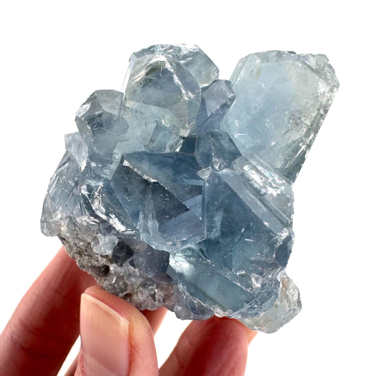 Celestite | natural blue crystal, mineral specimen from Madagascar