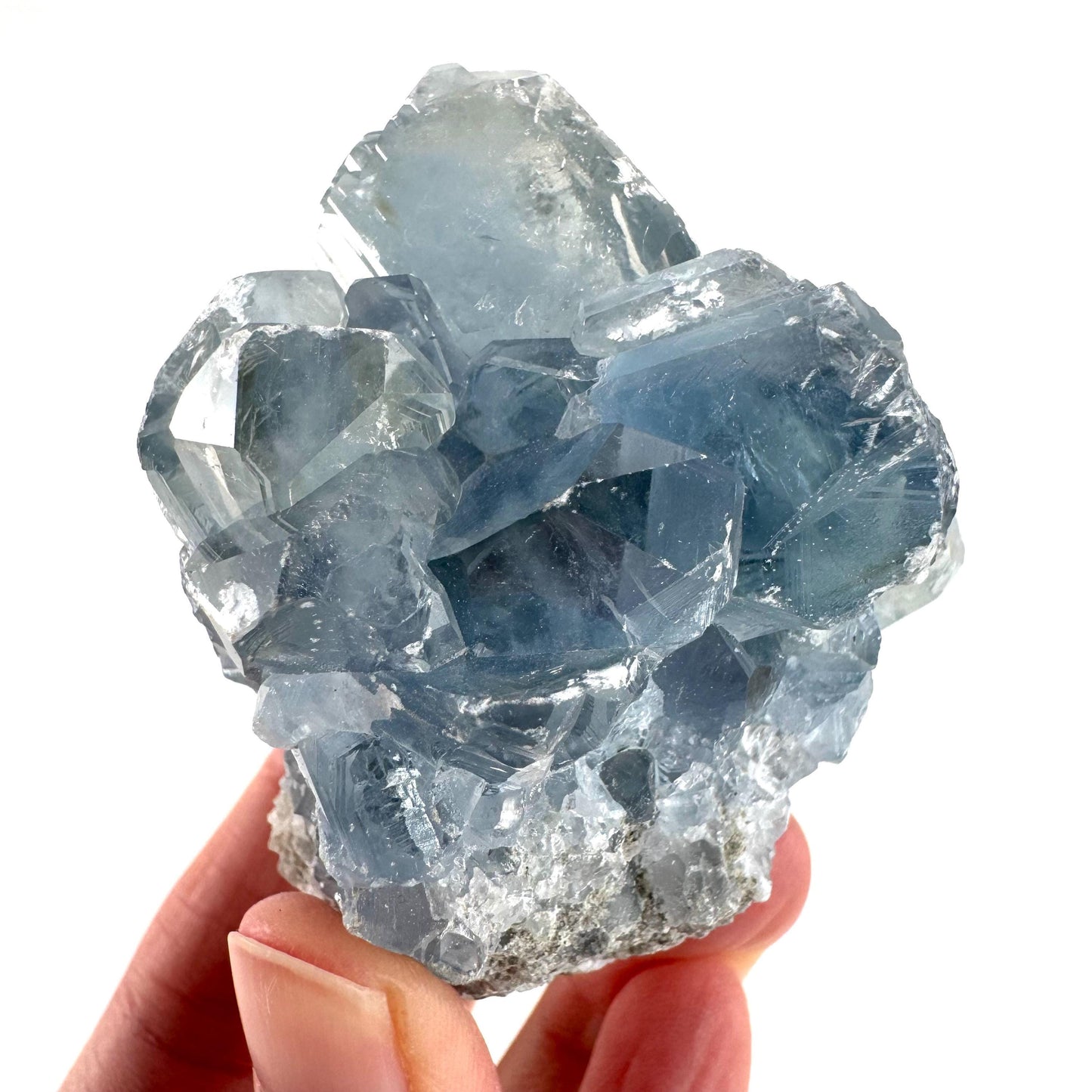 Celestite | natural blue crystal, mineral specimen from Madagascar