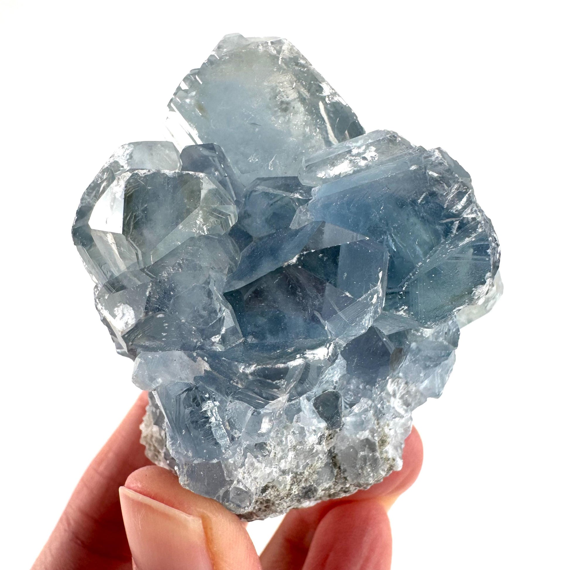 Celestite | natural blue crystal, mineral specimen from Madagascar
