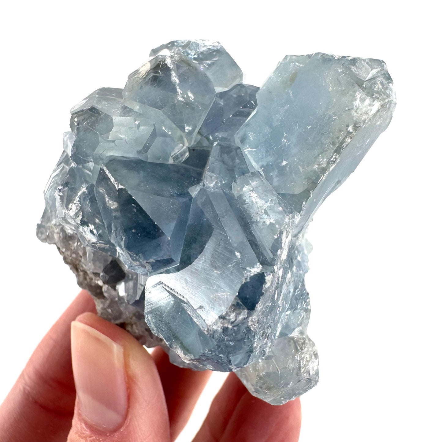 Celestite | natural blue crystal, mineral specimen from Madagascar