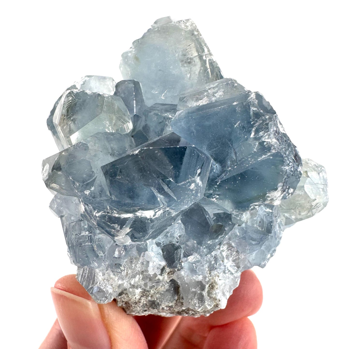 Celestite | natural blue crystal, mineral specimen from Madagascar