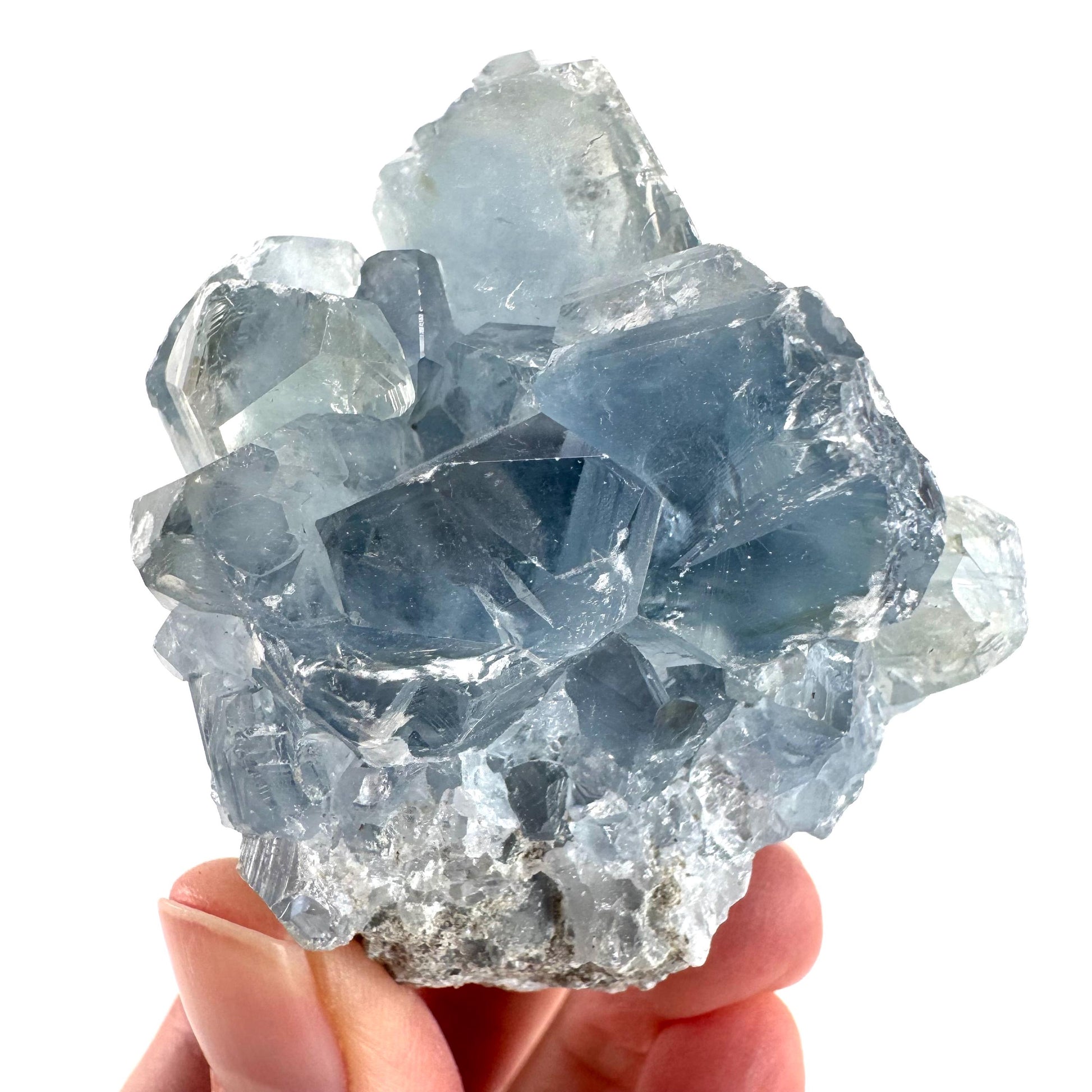 Celestite | natural blue crystal, mineral specimen from Madagascar