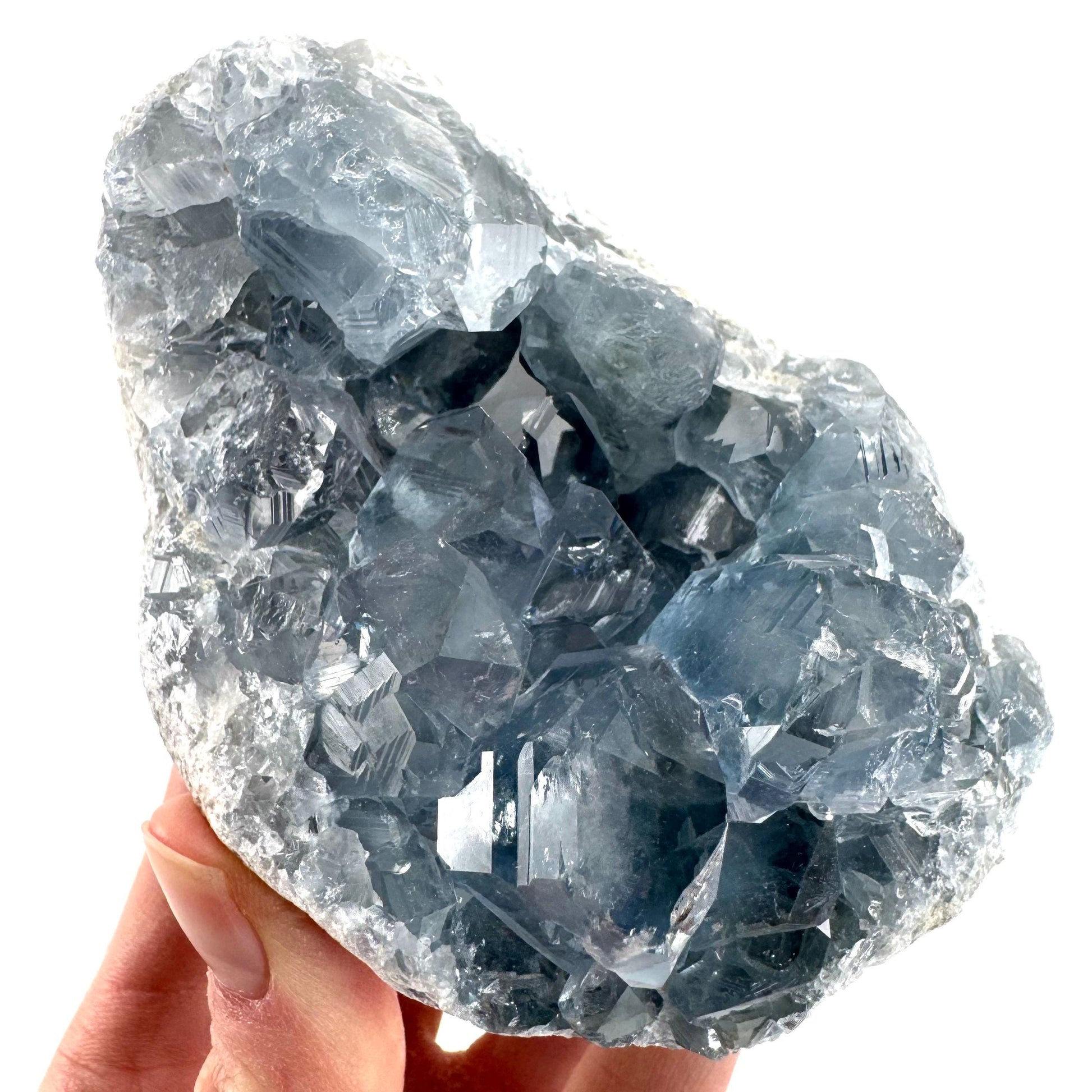 Celestite | natural blue crystal, mineral specimen from Madagascar
