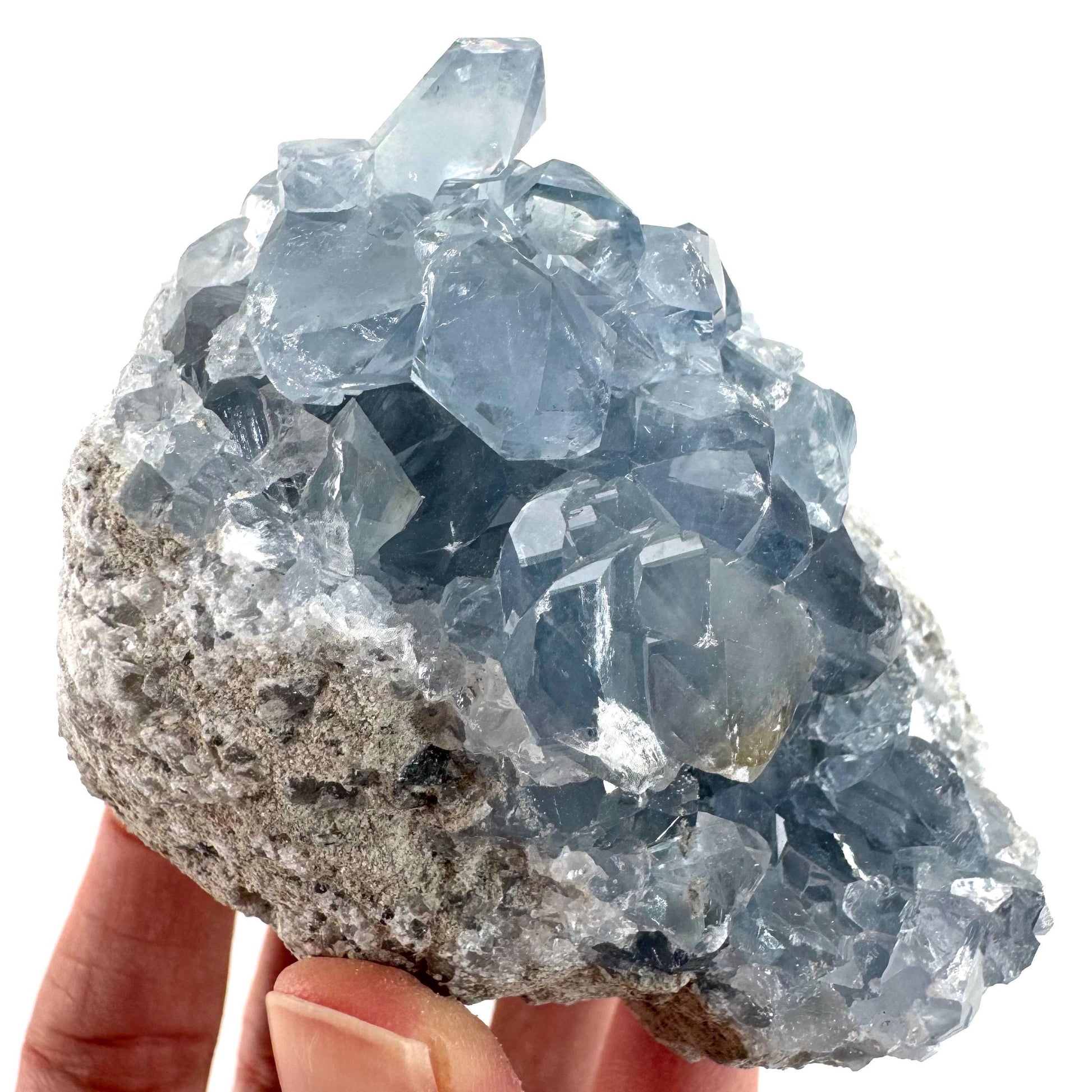 Celestite | natural blue crystal, mineral specimen from Madagascar