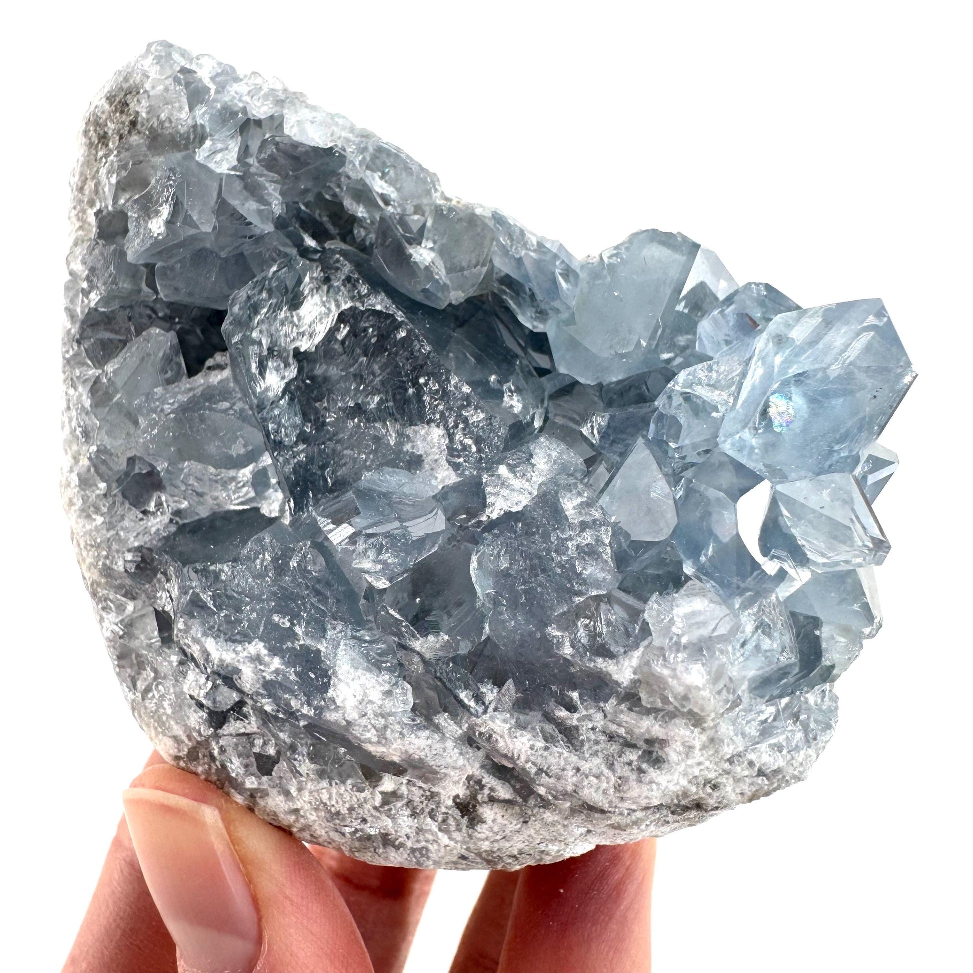 Celestite | natural blue crystal, mineral specimen from Madagascar