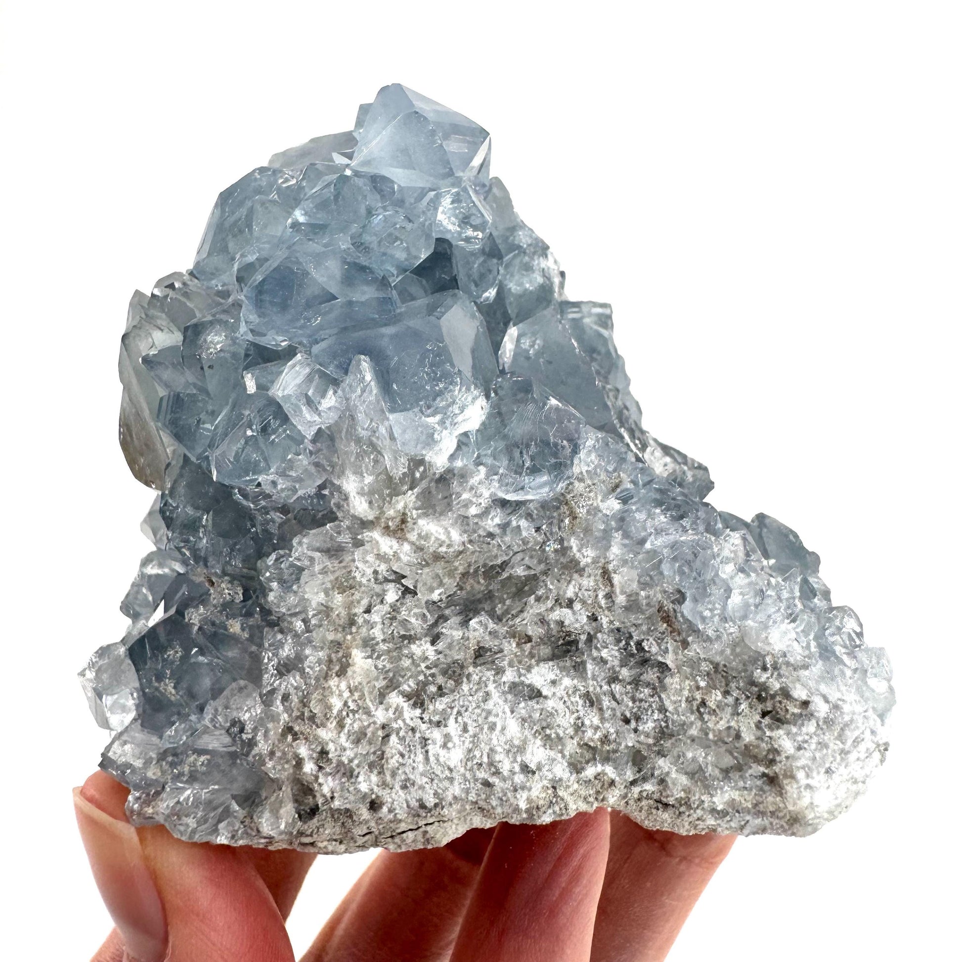 Celestite | natural blue crystal, mineral specimen from Madagascar
