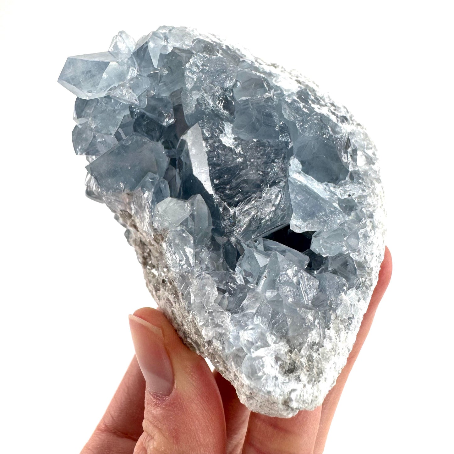 Celestite | natural blue crystal, mineral specimen from Madagascar