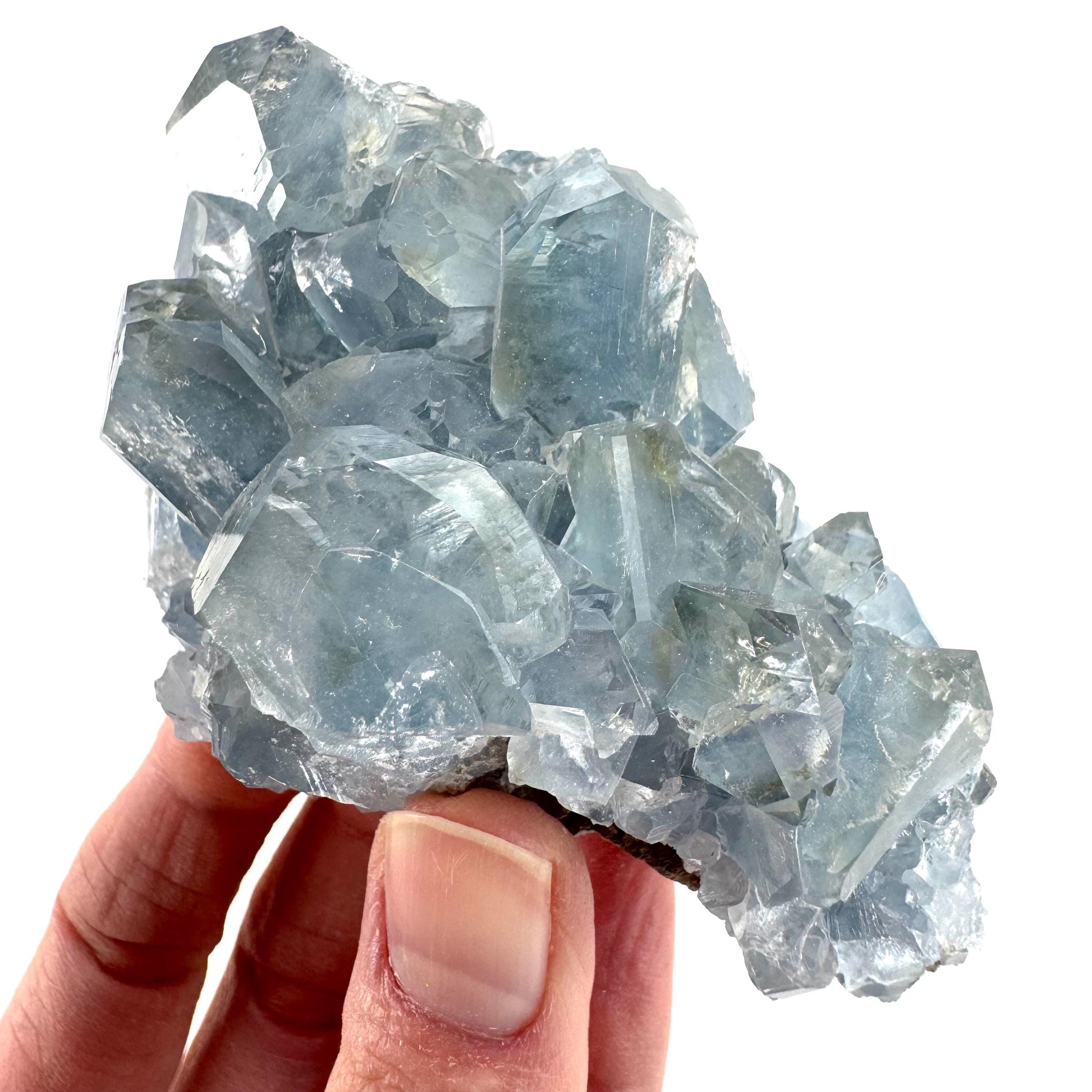 Celestite | natural blue crystal, mineral specimen from Madagascar