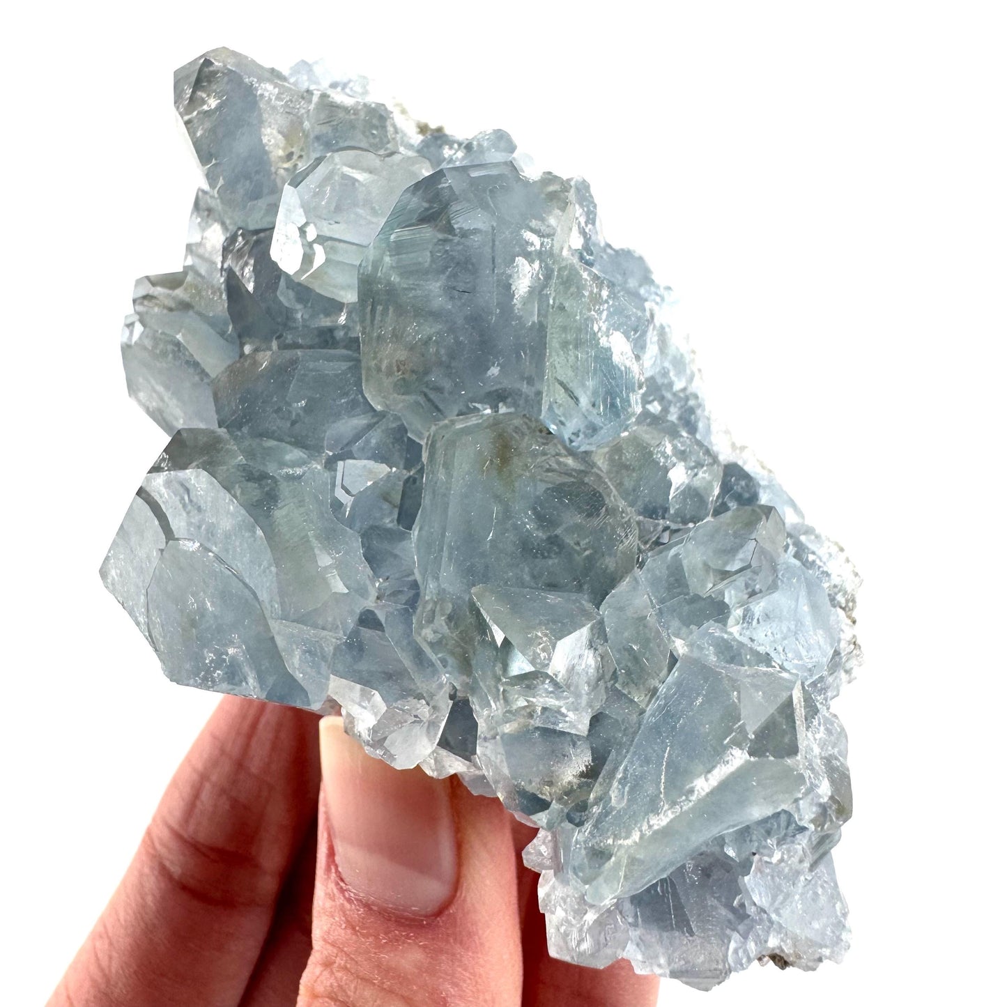 Celestite | natural blue crystal, mineral specimen from Madagascar
