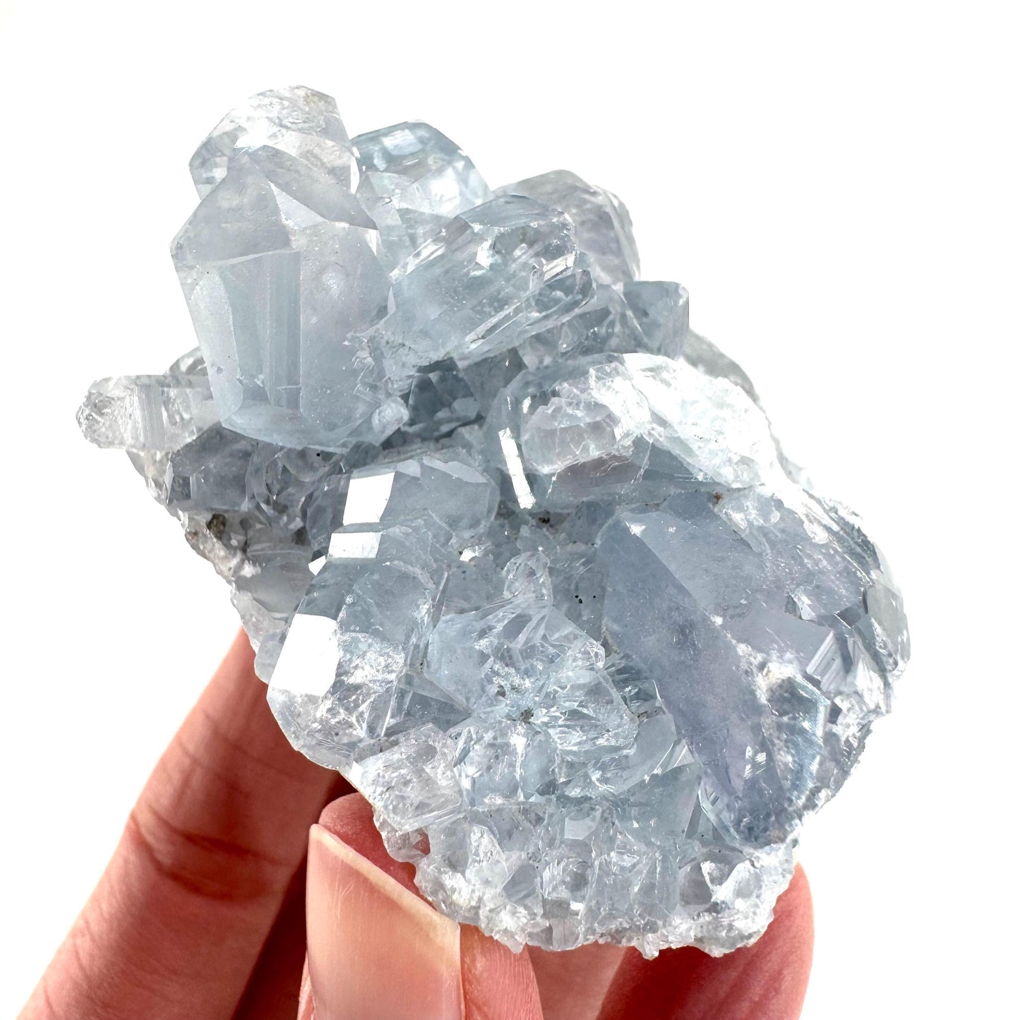 Celestite | natural blue crystal, mineral specimen from Madagascar
