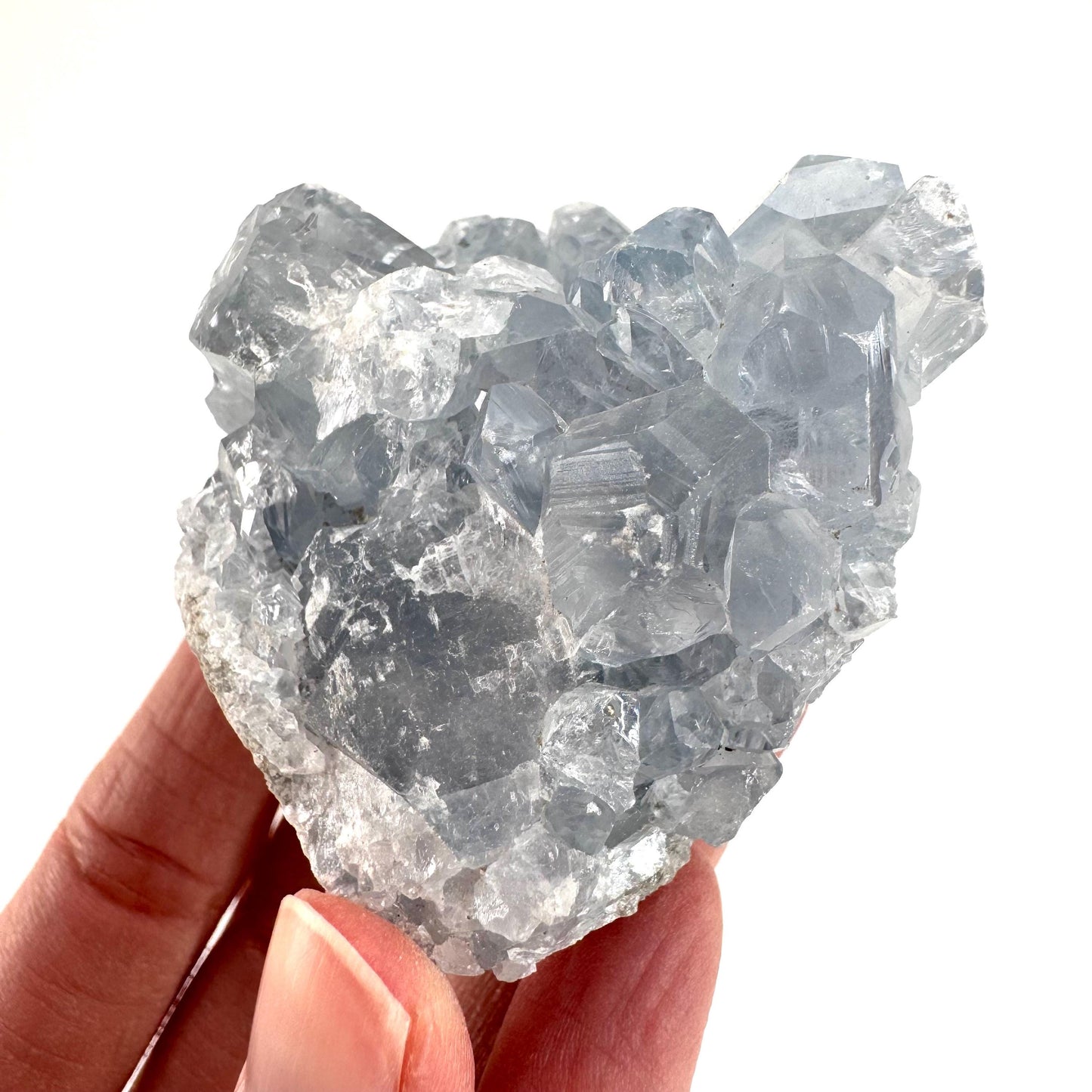 Celestite | natural blue crystal, mineral specimen from Madagascar