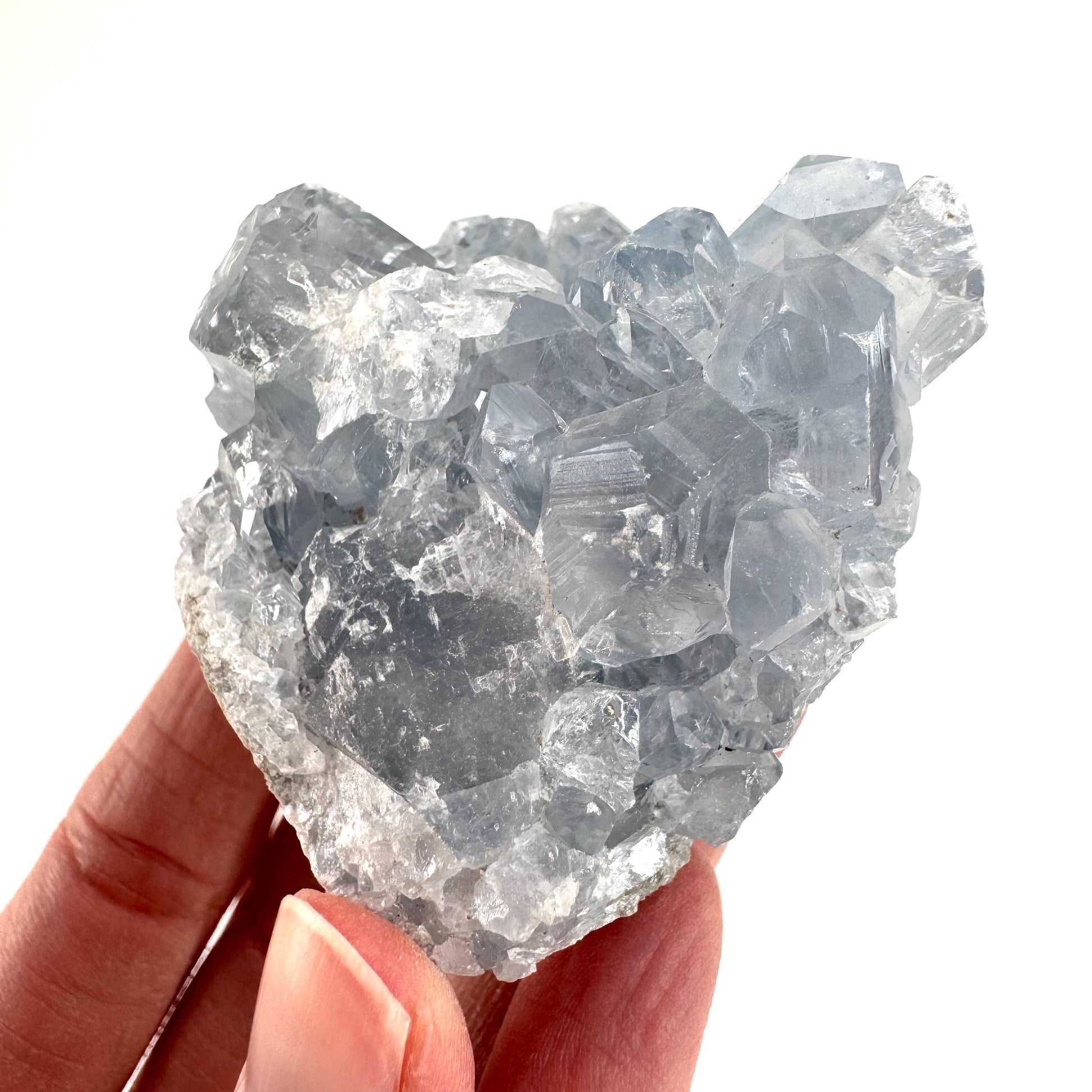 Celestite | natural blue crystal, mineral specimen from Madagascar