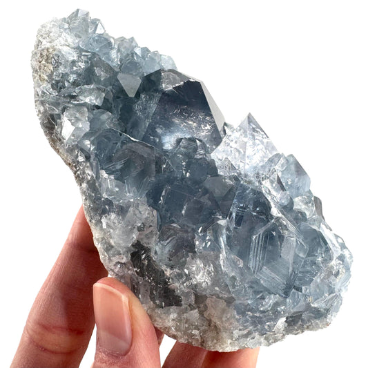 Celestite | natural blue crystal, mineral specimen from Madagascar