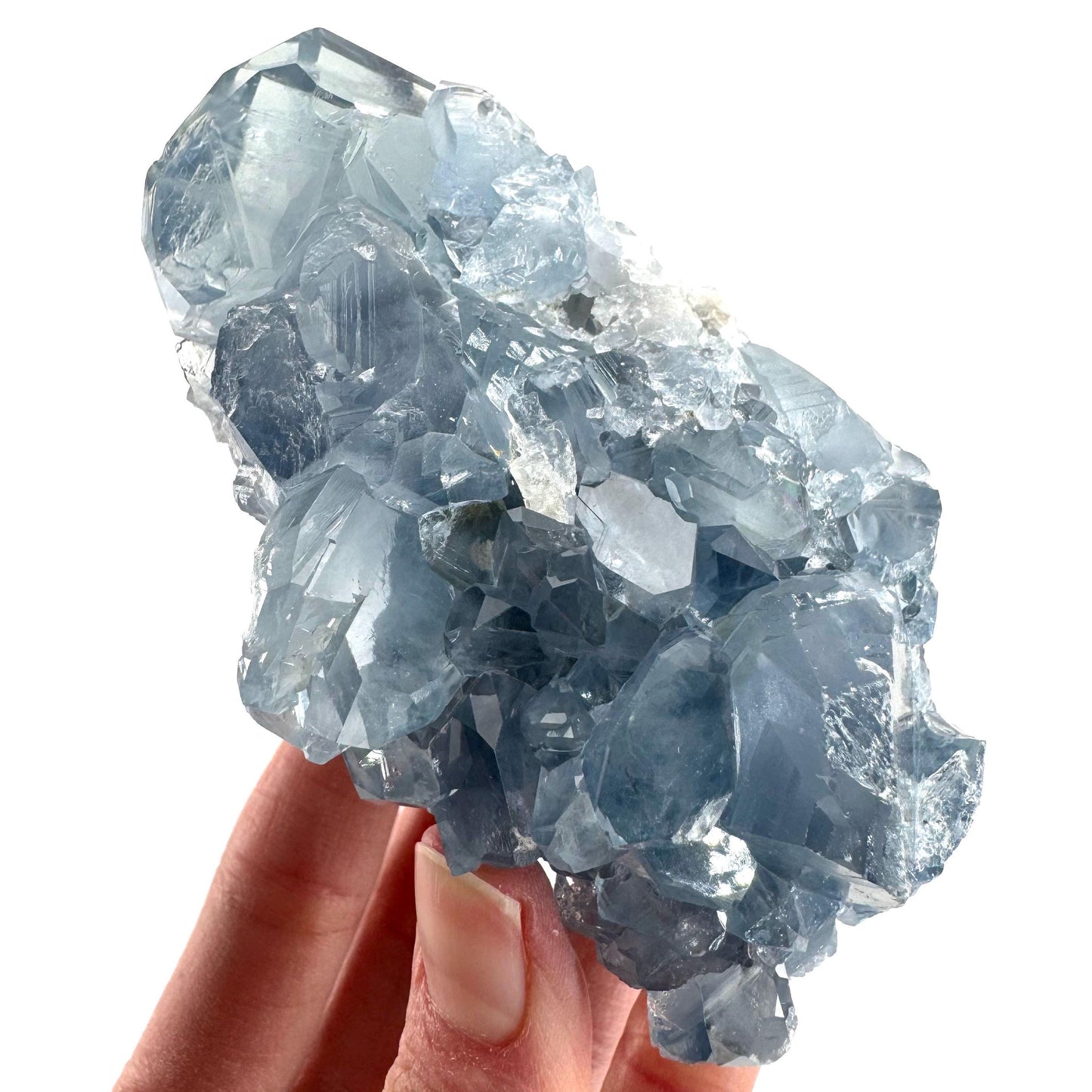 Celestite | natural blue crystal, mineral specimen from Madagascar