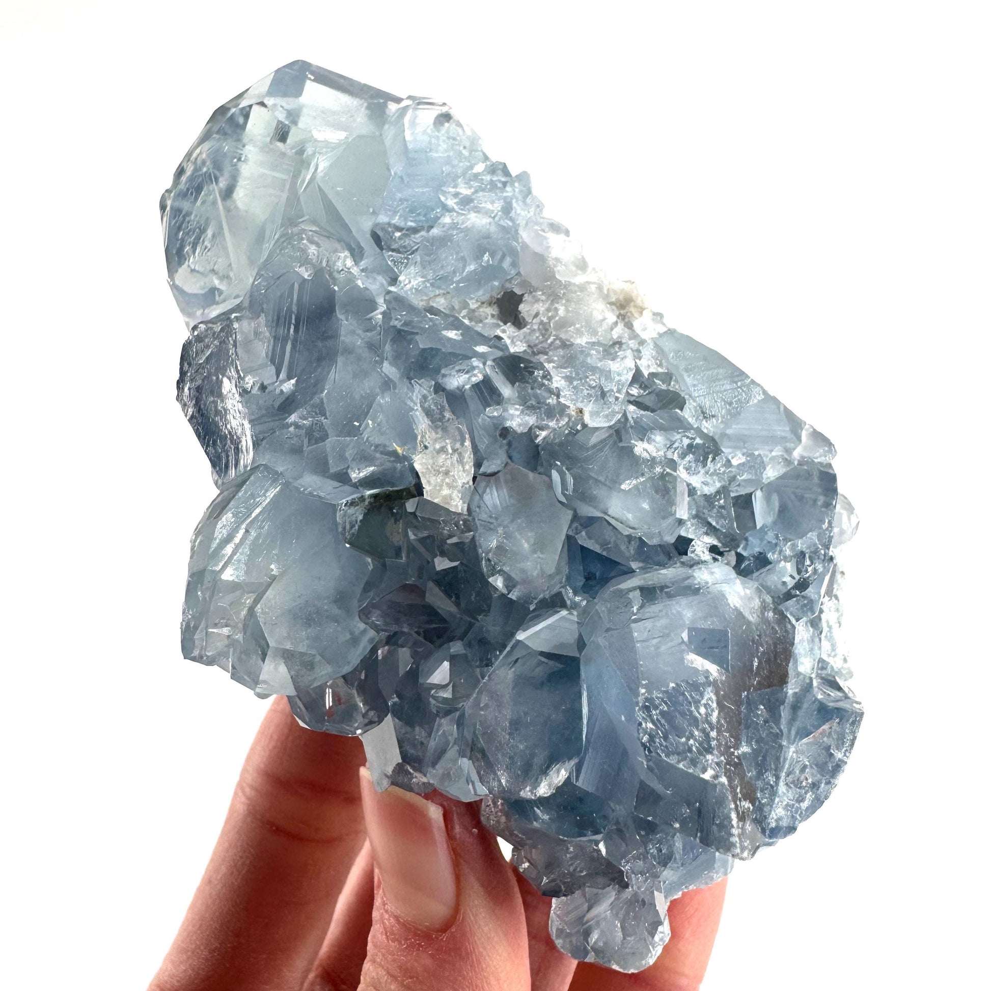 Celestite | natural blue crystal, mineral specimen from Madagascar