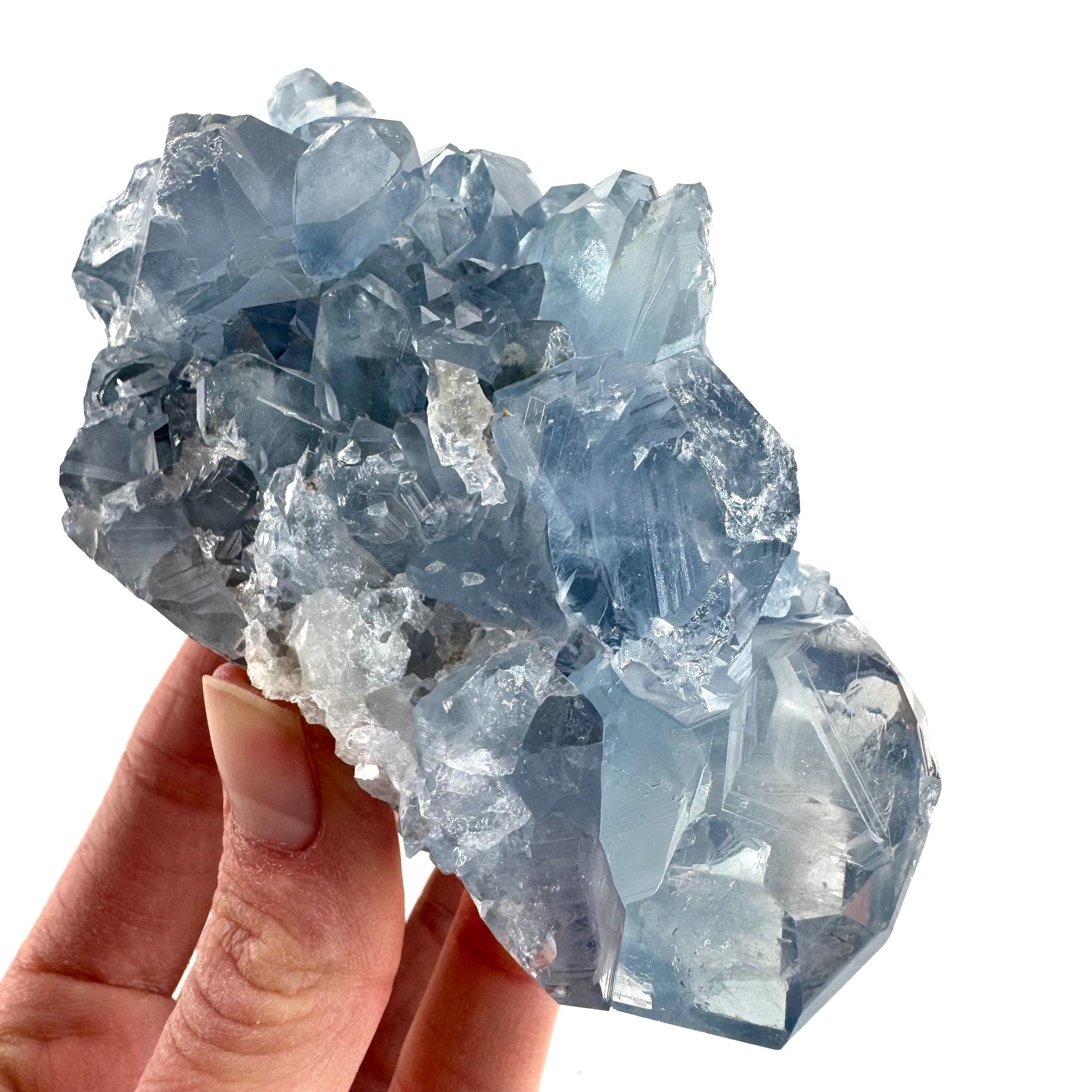 Celestite | natural blue crystal, mineral specimen from Madagascar