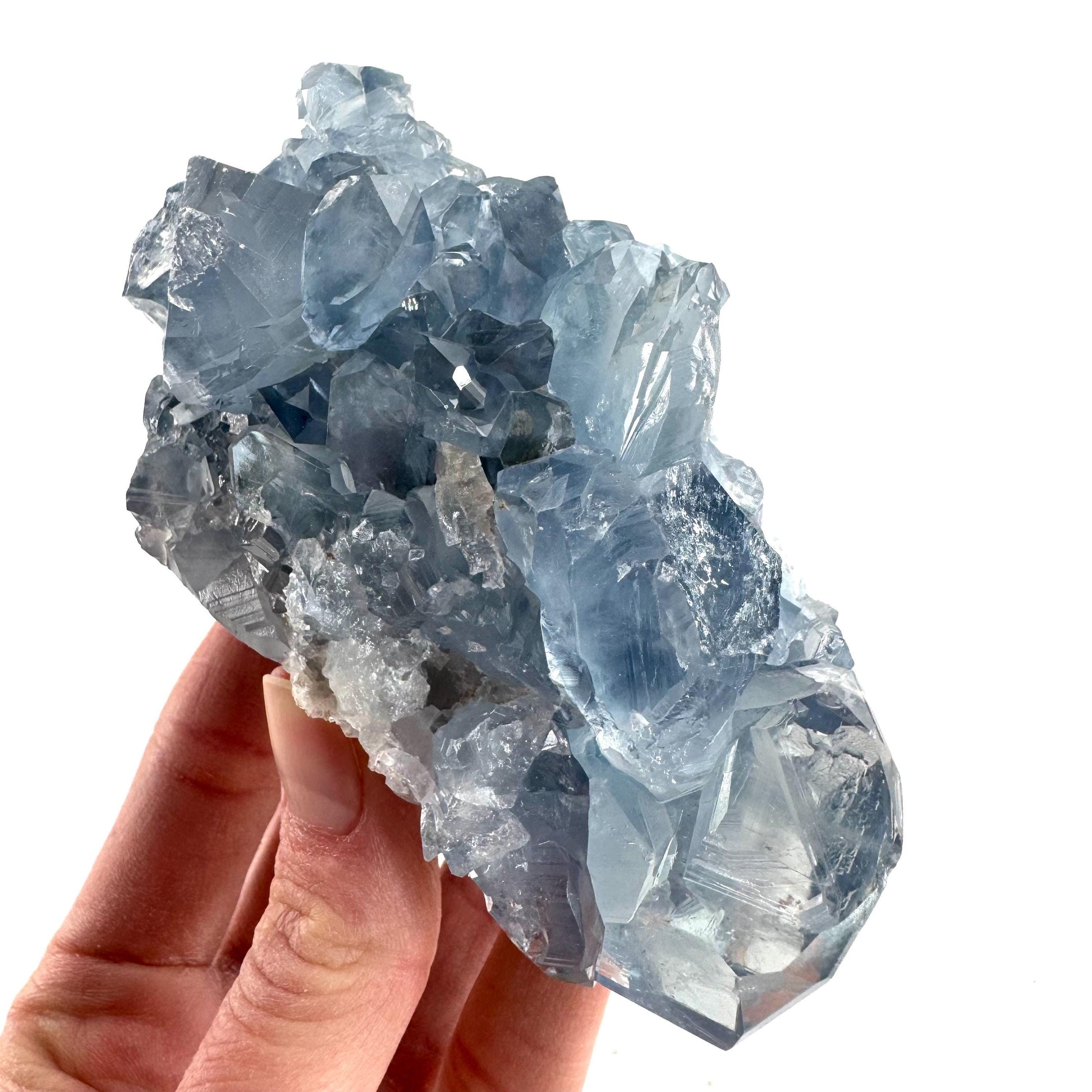 Celestite | natural blue crystal, mineral specimen from Madagascar