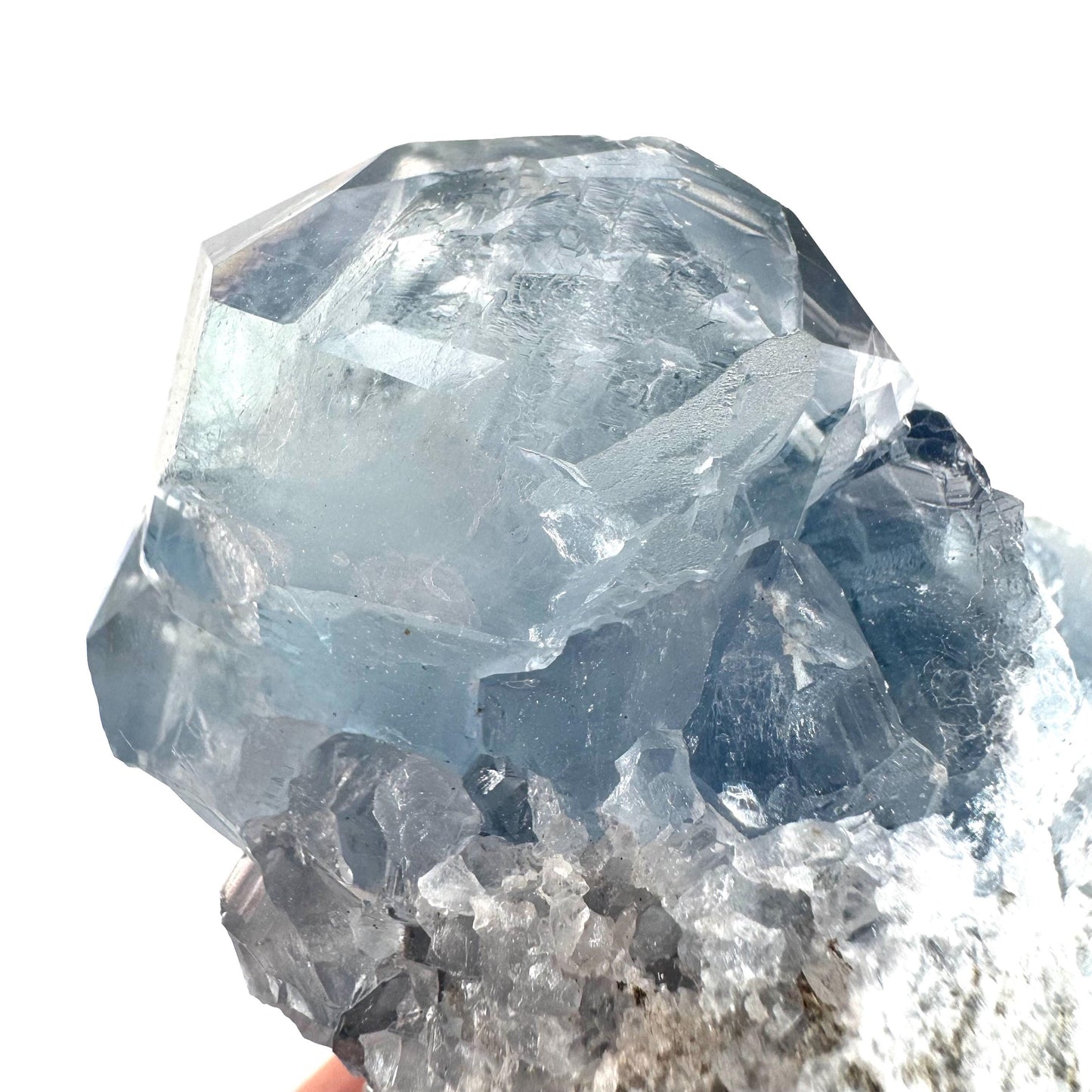 Celestite | natural blue crystal, mineral specimen from Madagascar