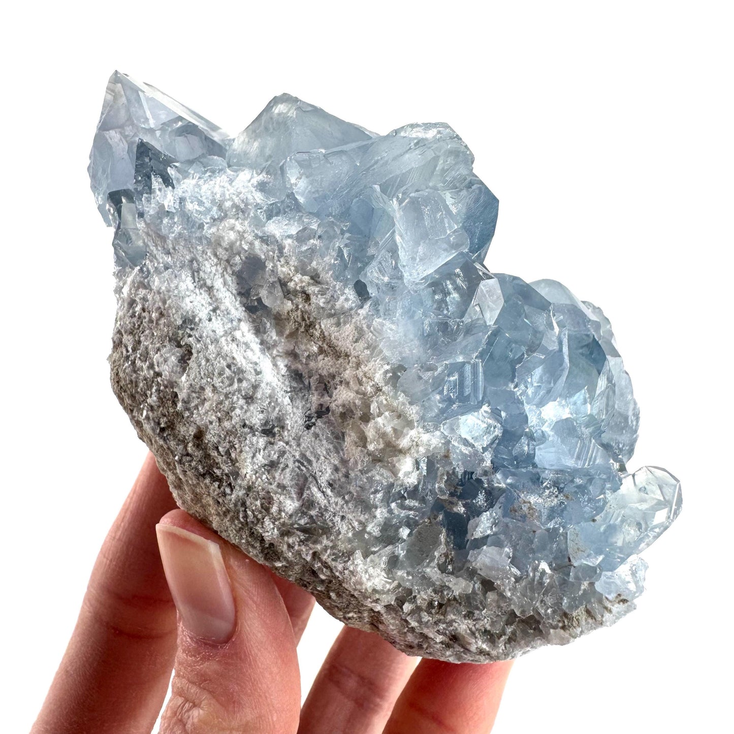 Celestite | natural blue crystal, mineral specimen from Madagascar