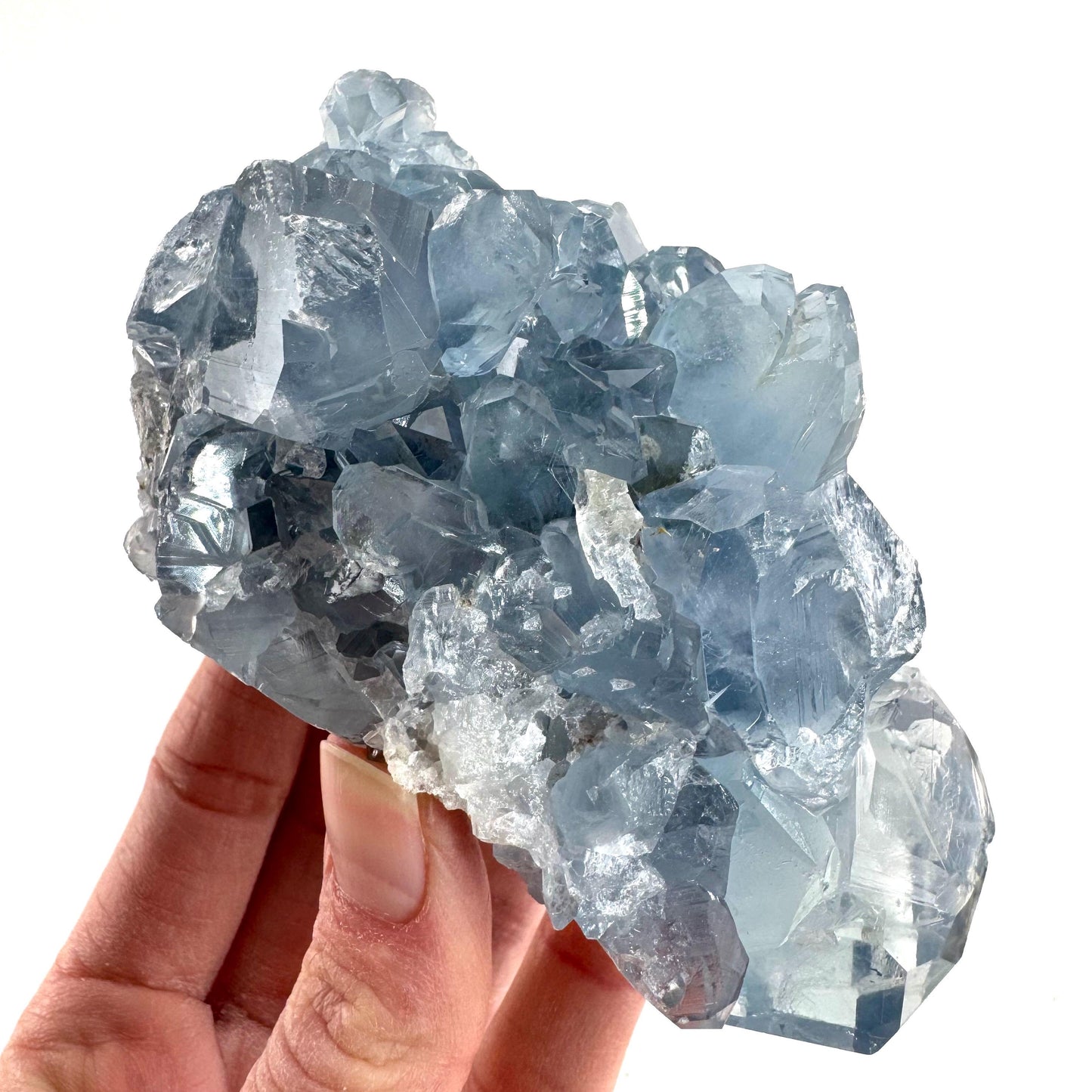 Celestite | natural blue crystal, mineral specimen from Madagascar
