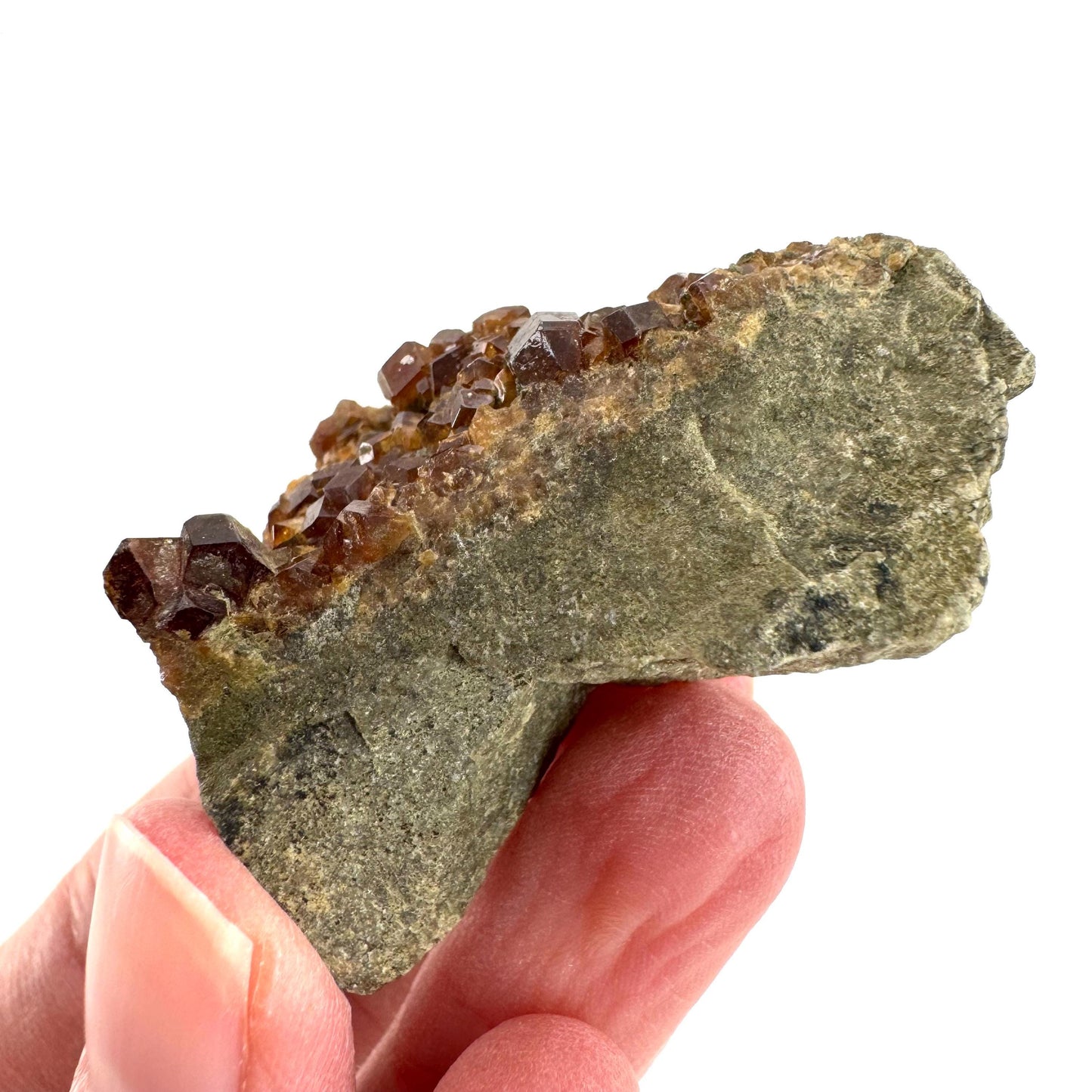 Spessartine Garnet | orange crystal cluster, mineral specimen from Pakistan
