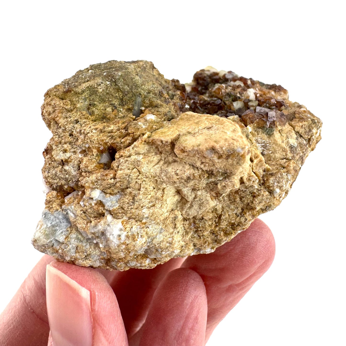 Spessartine Garnet | orange crystal cluster, mineral specimen from Pakistan