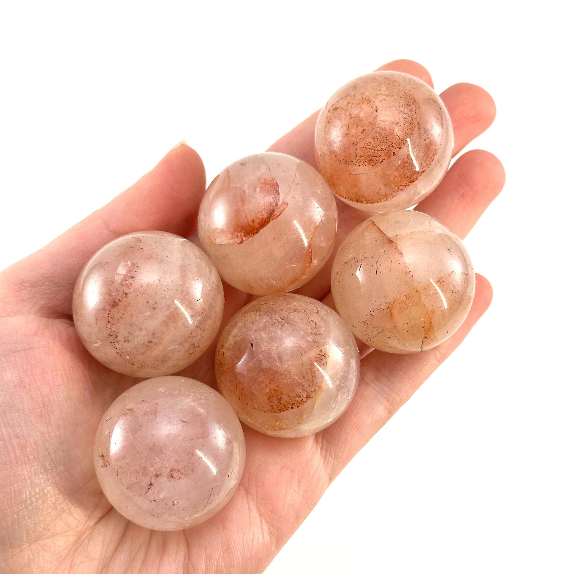 Fire quartz sphere, red fire quartz sphere, crystal ball, crystal sphere, fire quartz sphere