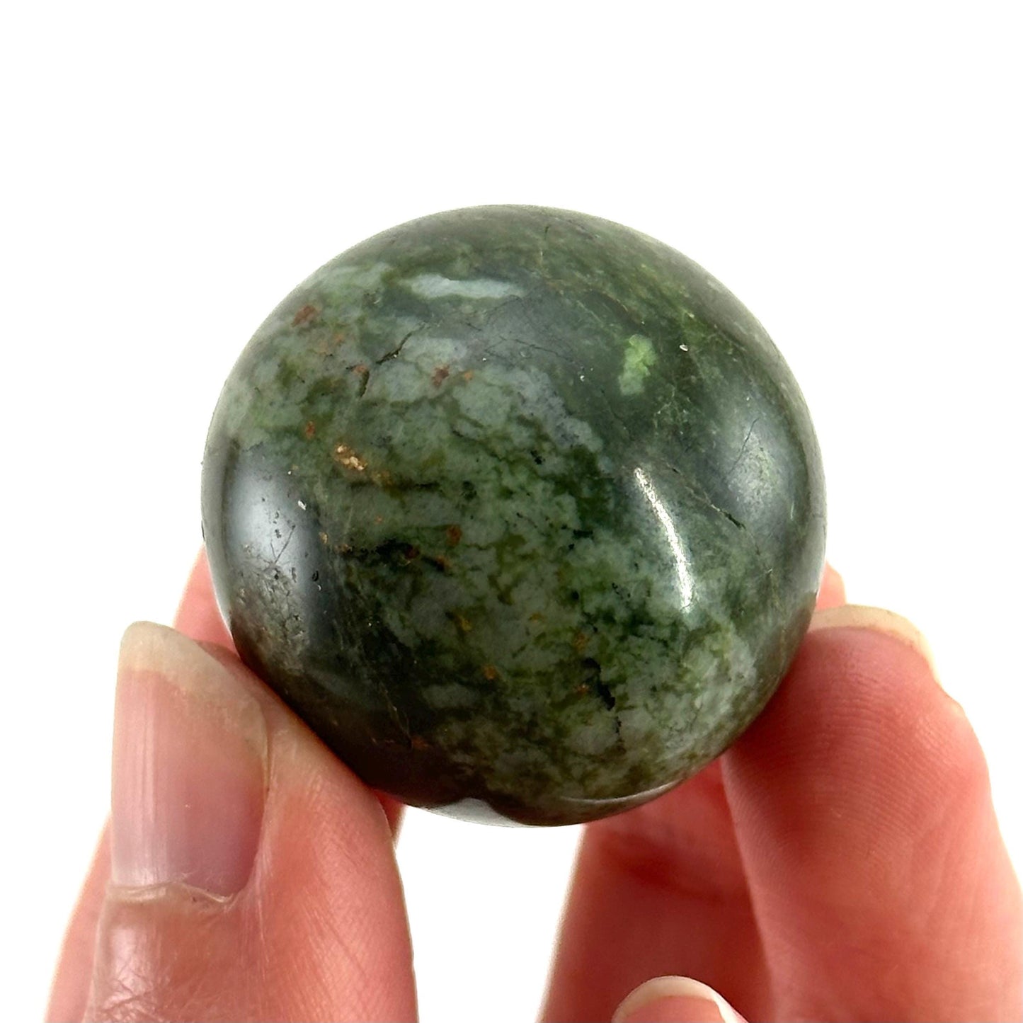 Chrysoprase Sphere | Polished Green Crystal Ball (Heart Chakra)