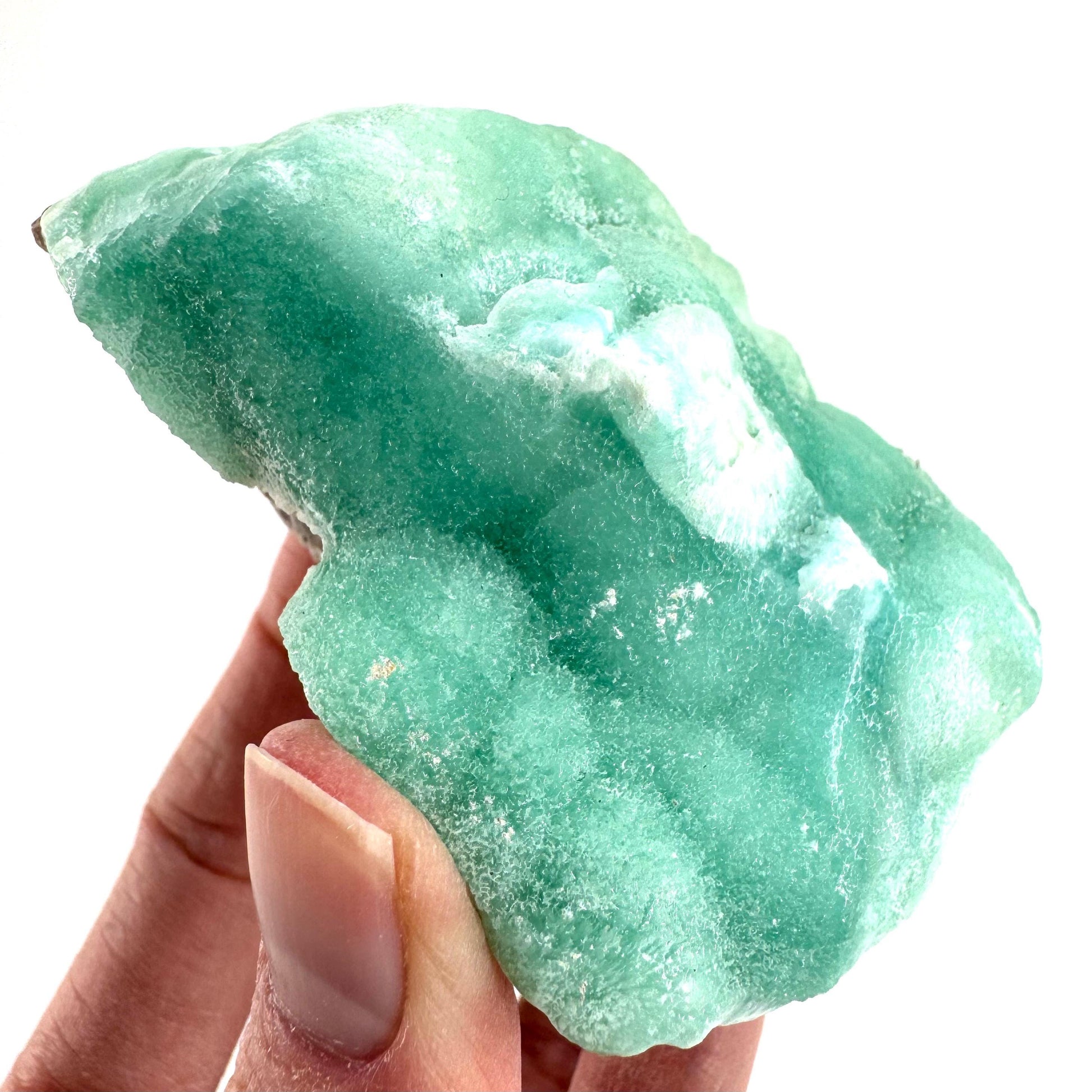 Blue Aragonite | natural crystal cluster, mineral specimen