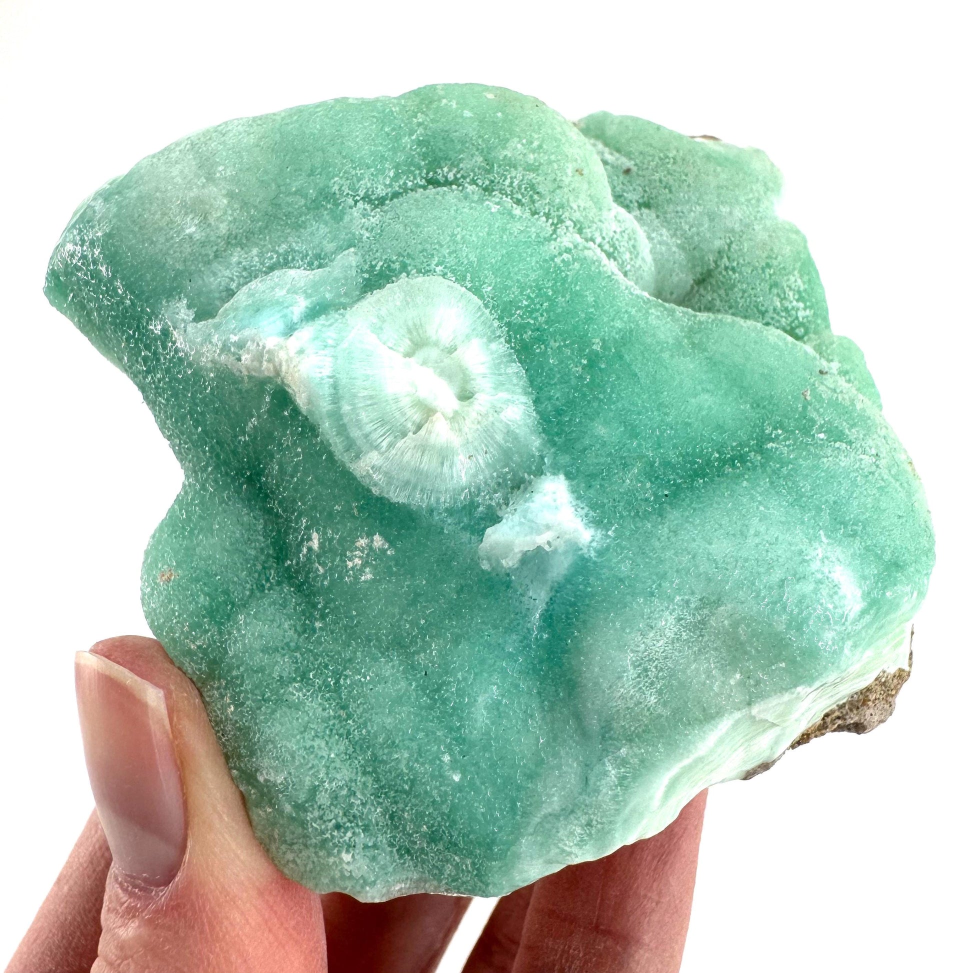 Blue Aragonite | natural crystal cluster, mineral specimen