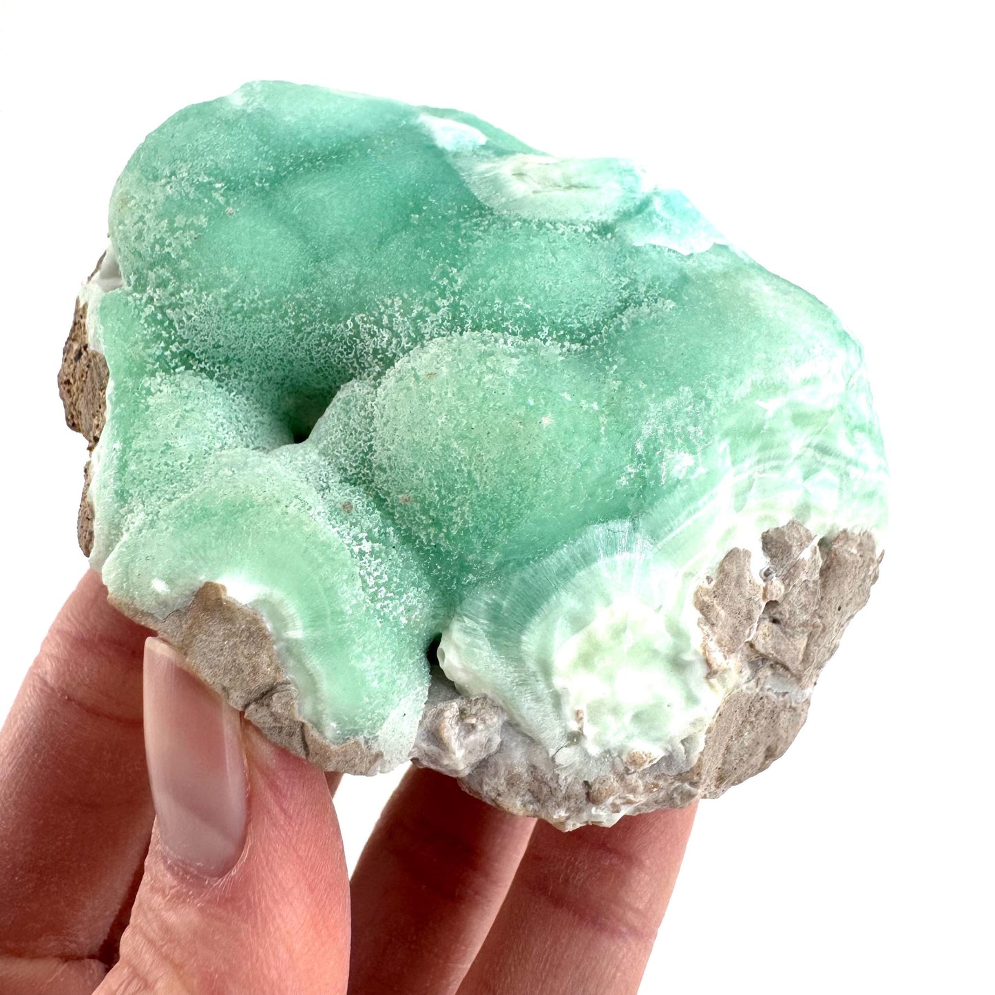 Blue Aragonite | natural crystal cluster, mineral specimen