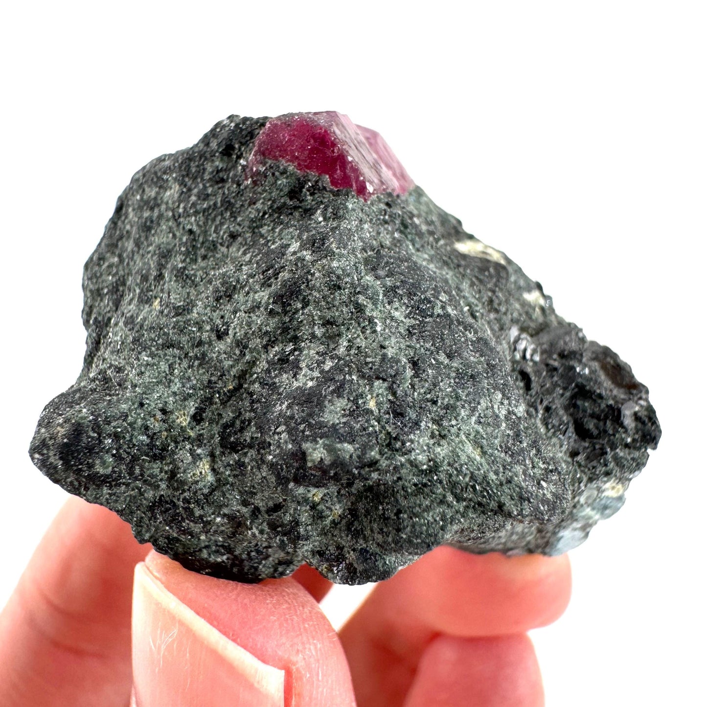 Ruby & Blue Kyanite on Matrix | natural crystal, mineral specimen from Tanzania