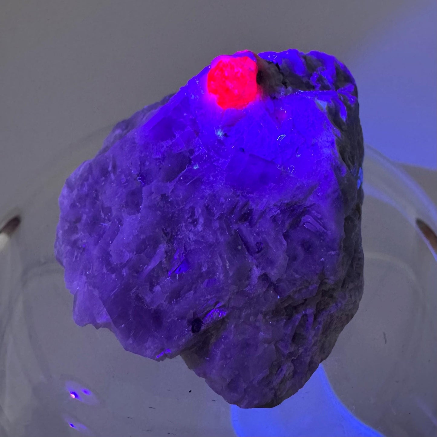 Ruby on Matrix | Natural crystal cluster, UV reactive, raw mineral specimen from Pakistan