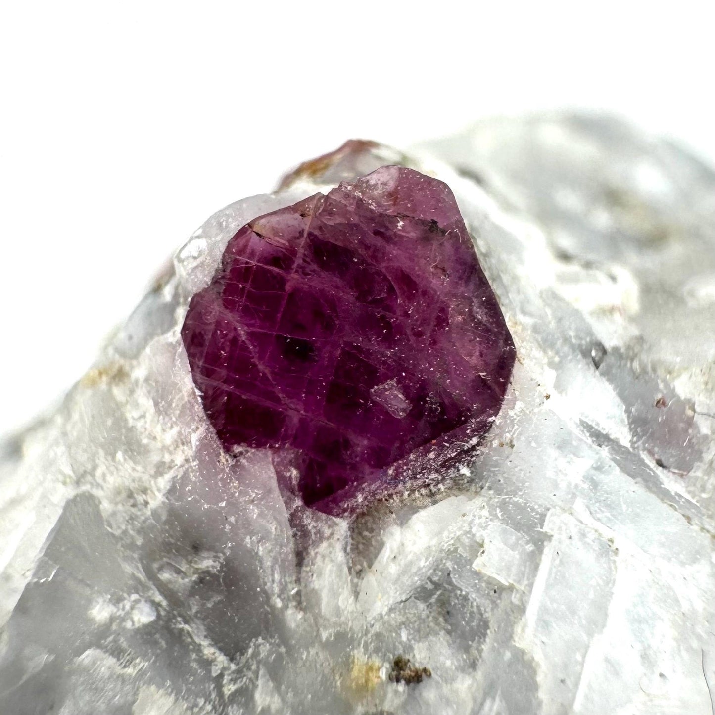 Ruby on Matrix | Natural crystal cluster, UV reactive, raw mineral specimen from Pakistan