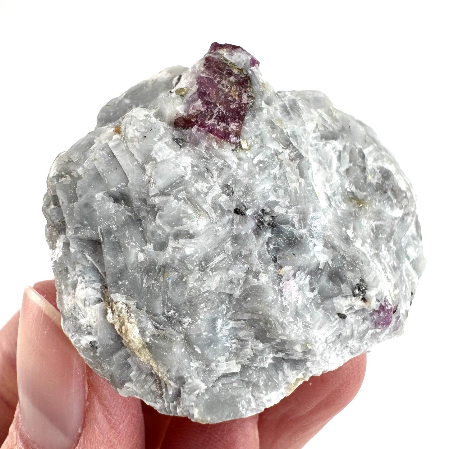 Ruby on Matrix | Natural crystal cluster, UV reactive, raw mineral specimen from Pakistan