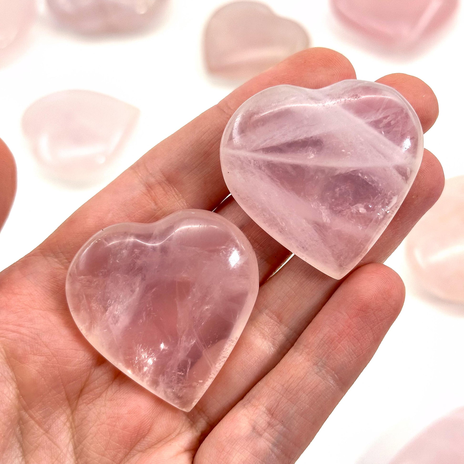 Rose Quartz Heart | Polished Pink Crystal (Heart Chakra)