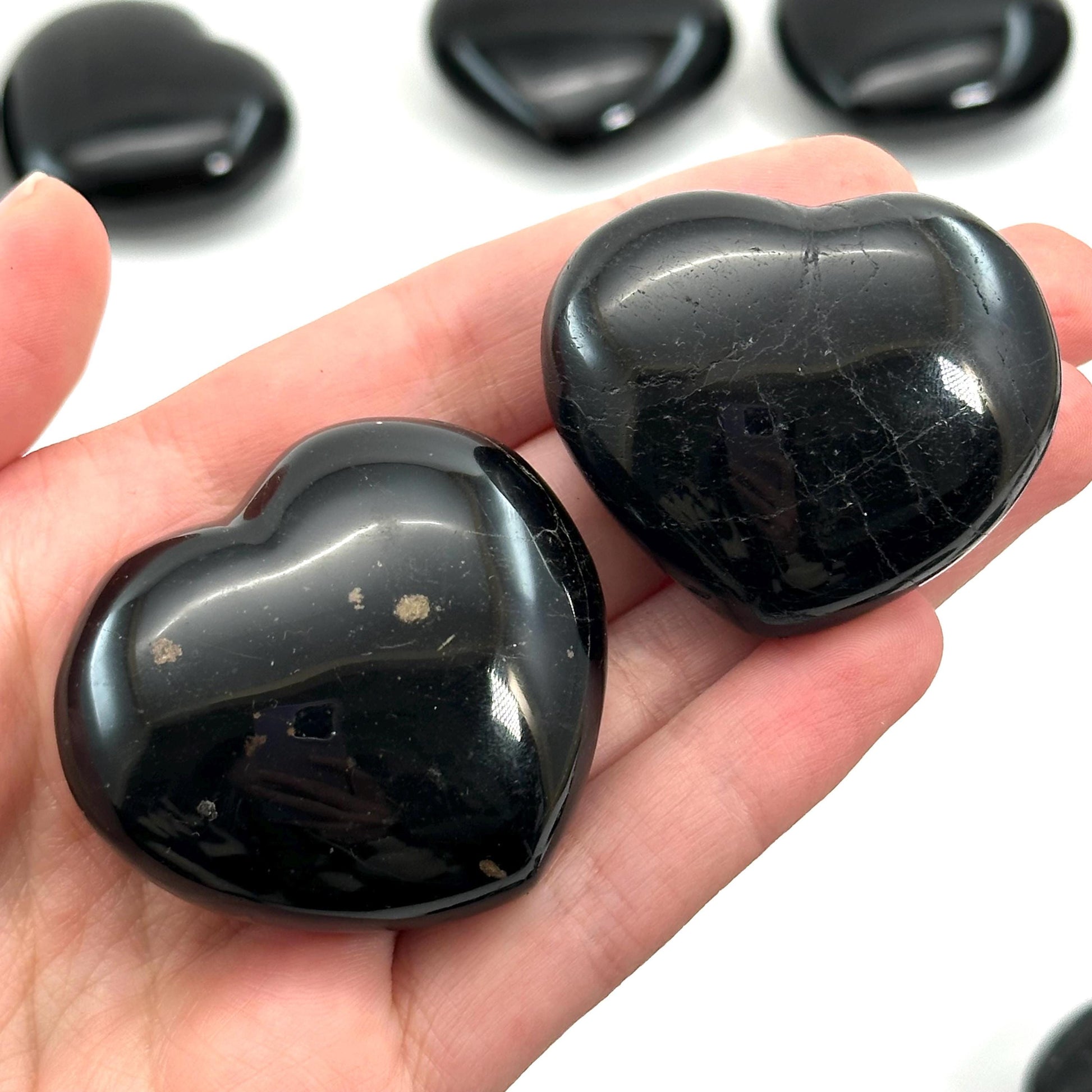 Black Tourmaline Heart | Polished Crystal (Root Chakra)