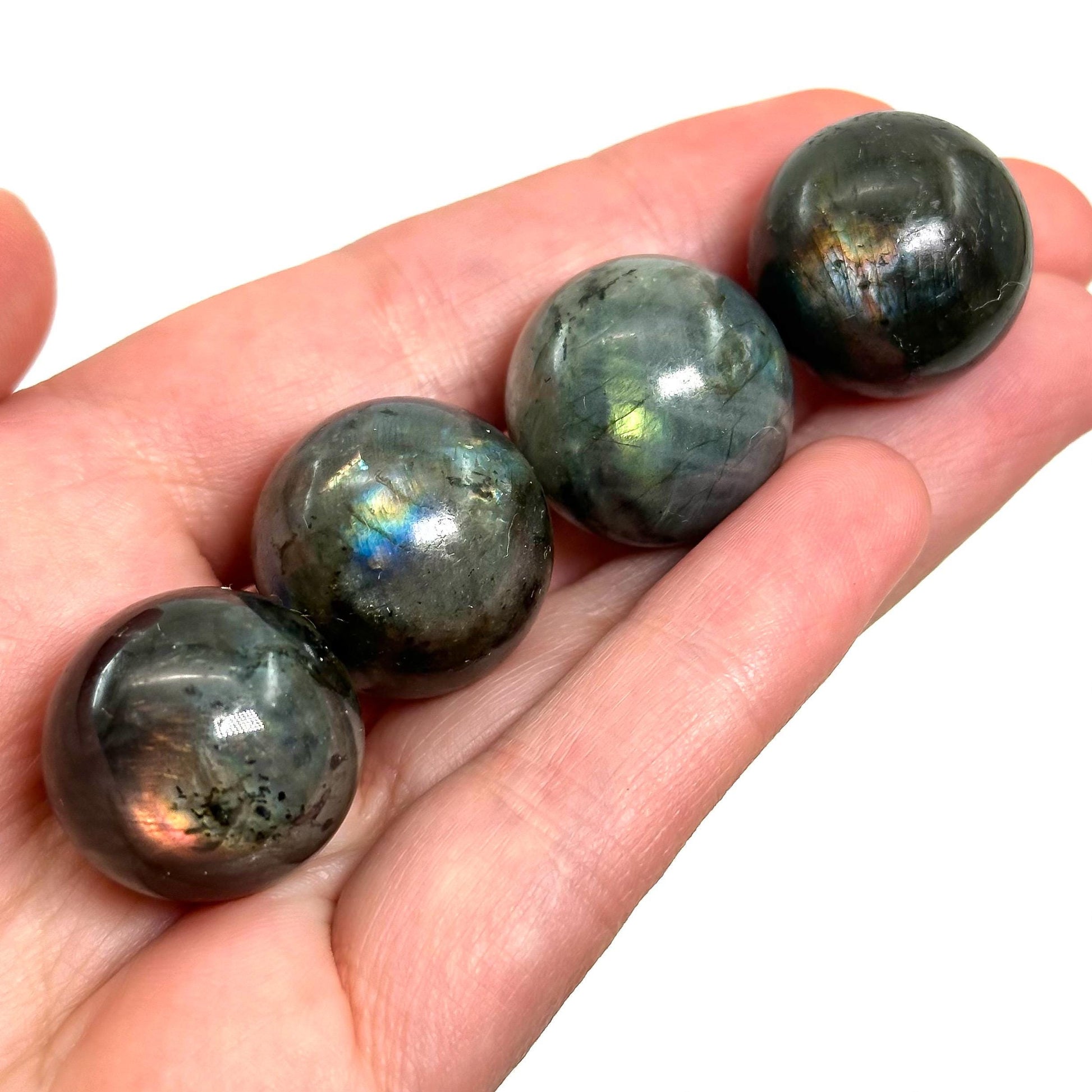 Mini labradorite sphere, labradorite ball, crystal sphere, polished labradorite, flashy labradorite