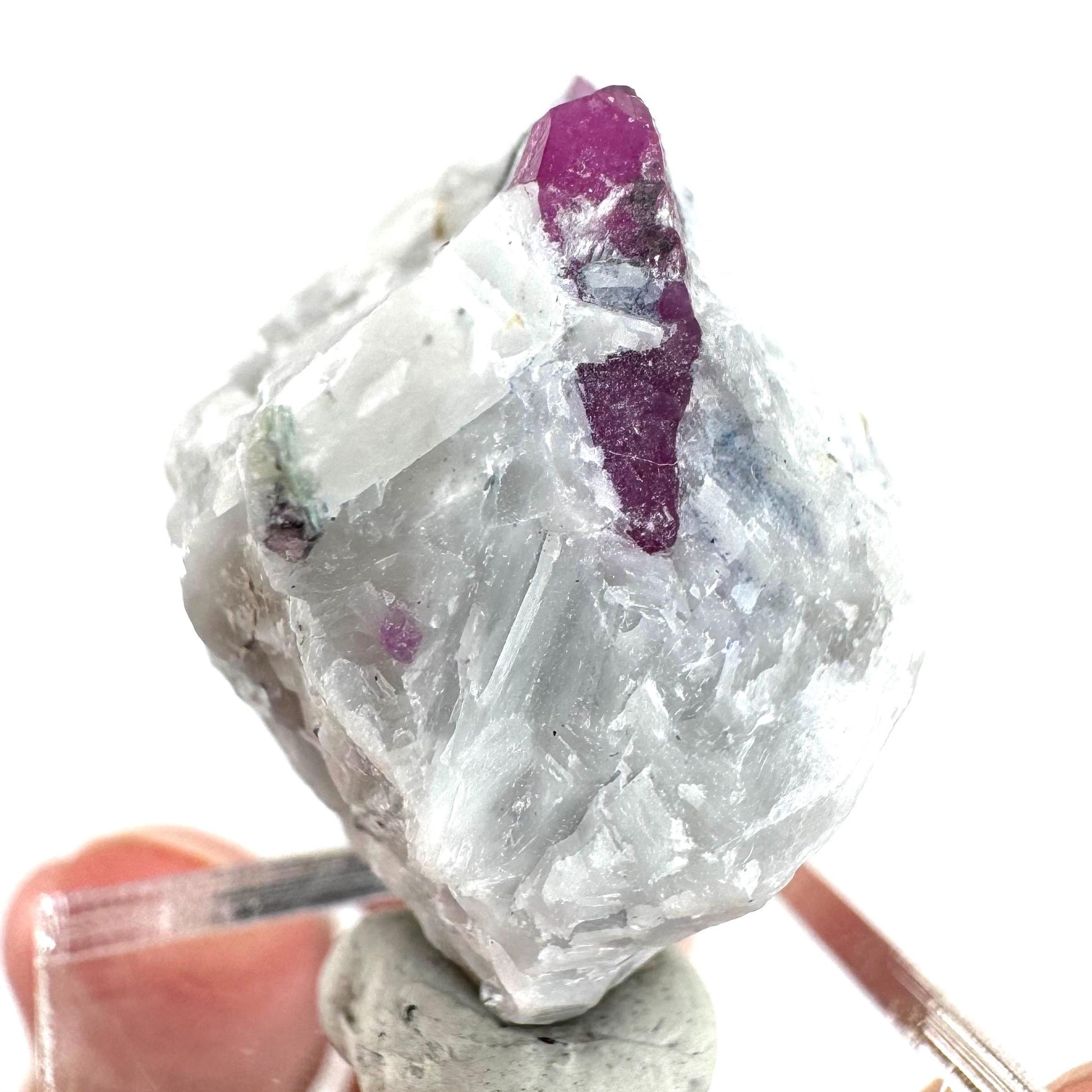Ruby on Matrix | Natural crystal cluster, UV reactive, raw mineral specimen from Pakistan