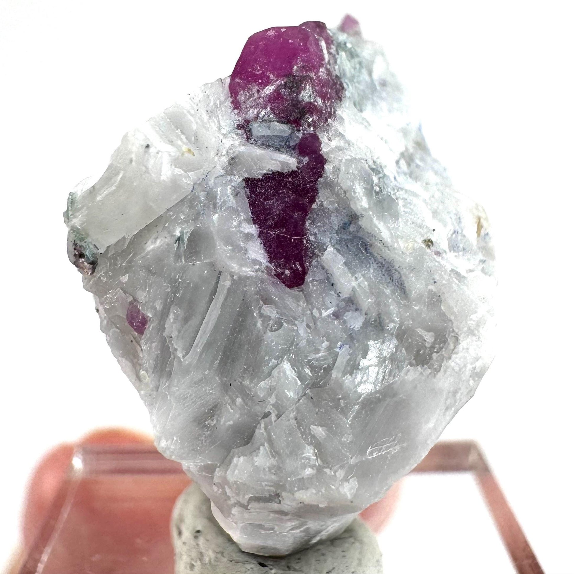 Ruby on Matrix | Natural crystal cluster, UV reactive, raw mineral specimen from Pakistan