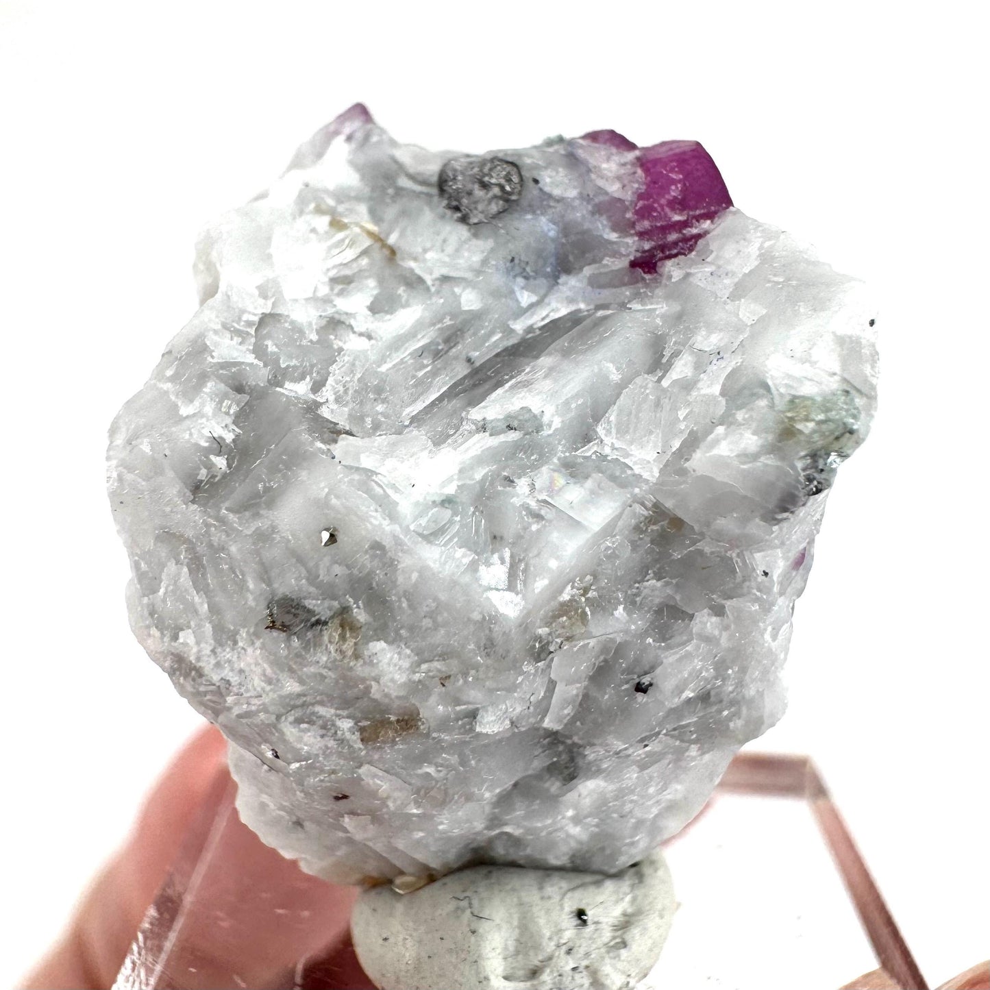 Ruby on Matrix | Natural crystal cluster, UV reactive, raw mineral specimen from Pakistan