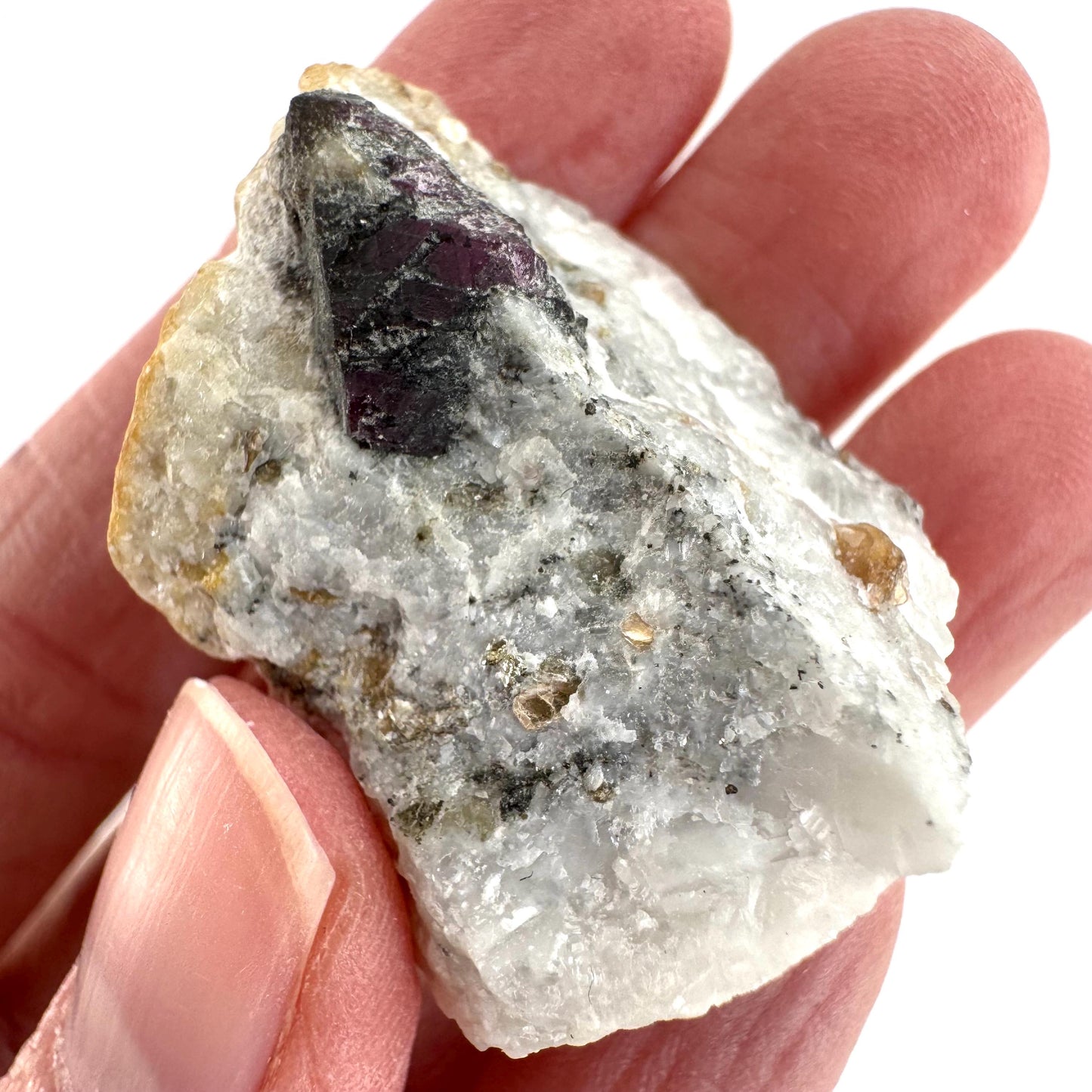 Ruby on Matrix | Natural crystal cluster, UV reactive, raw mineral specimen from Pakistan