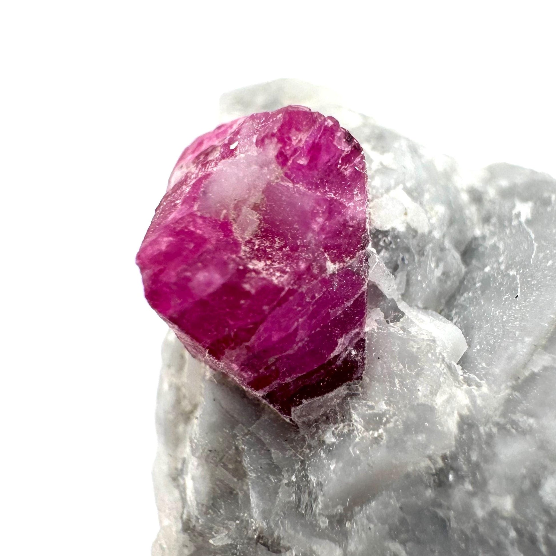 Ruby on Matrix | Natural crystal cluster, UV reactive, raw mineral specimen from Pakistan