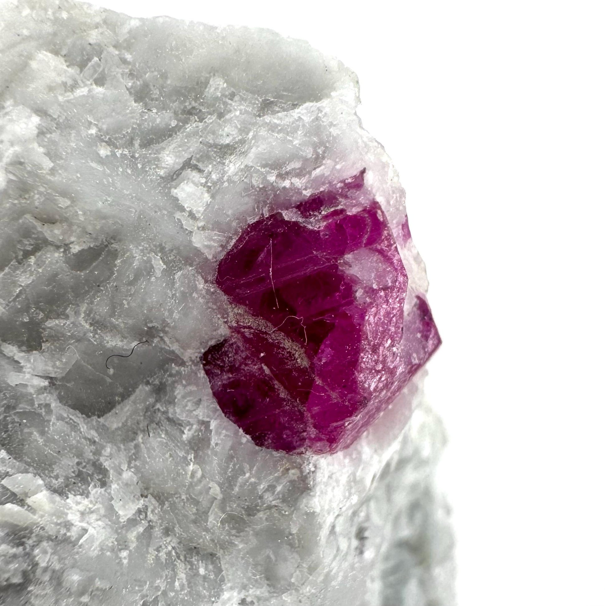 Ruby on Matrix | Natural crystal cluster, UV reactive, raw mineral specimen from Pakistan