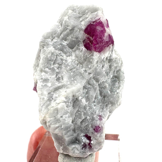 Ruby on Matrix | Natural crystal cluster, UV reactive, raw mineral specimen from Pakistan