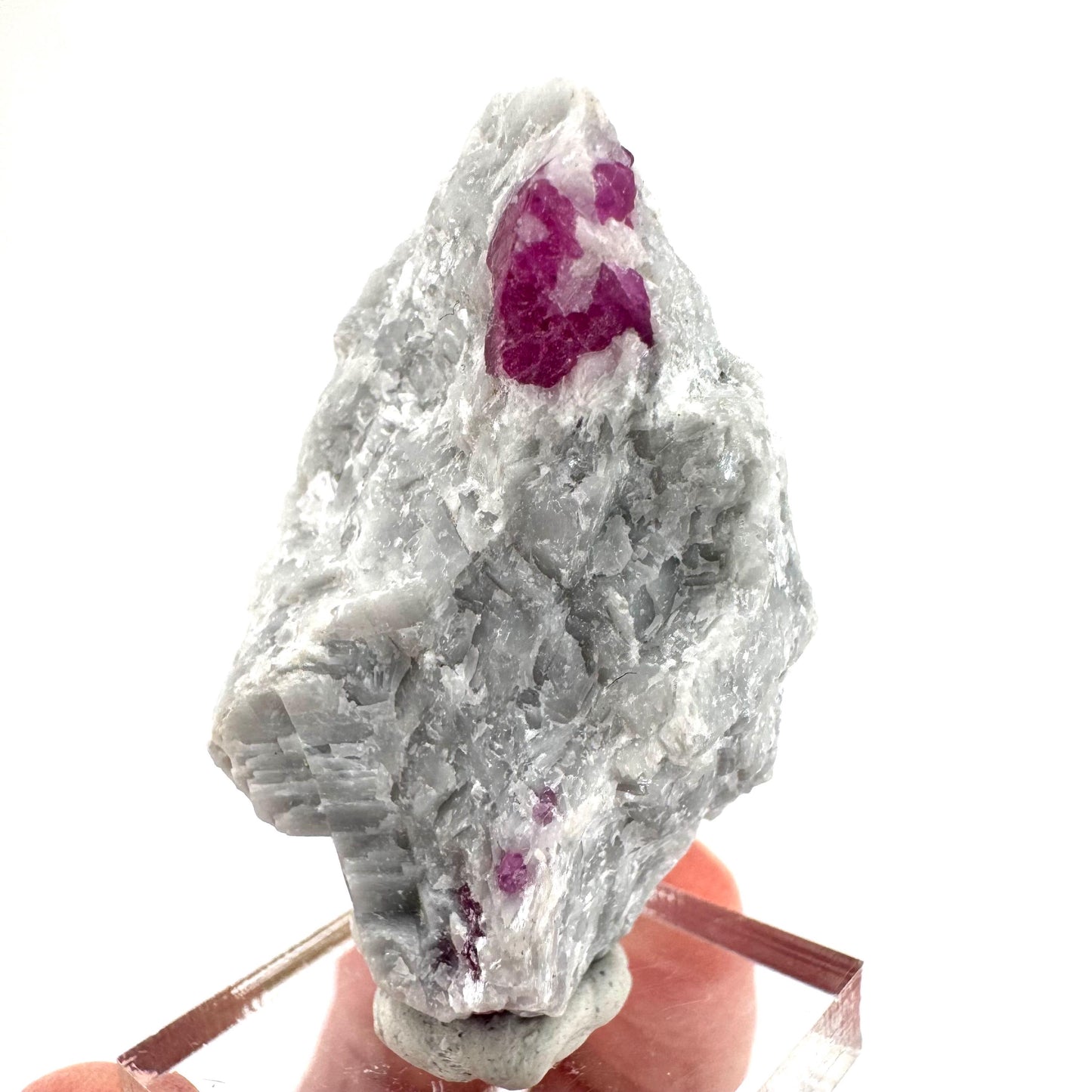 Ruby on Matrix | Natural crystal cluster, UV reactive, raw mineral specimen from Pakistan
