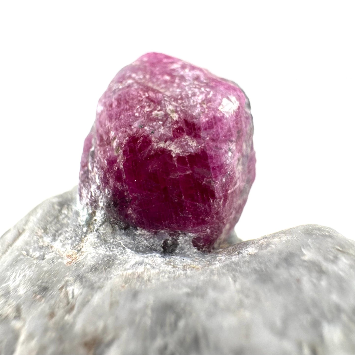 Ruby on Matrix | Natural crystal cluster, UV reactive, raw mineral specimen from Pakistan