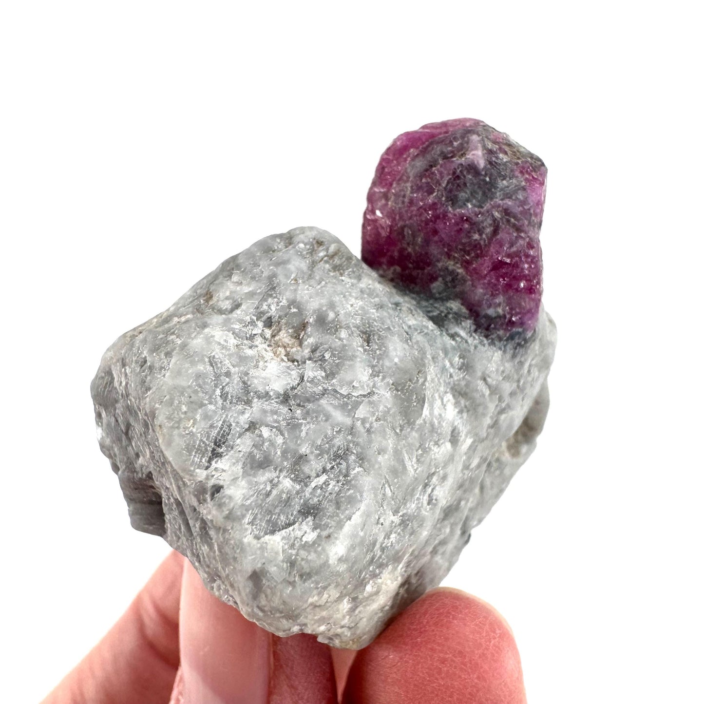 Ruby on Matrix | Natural crystal cluster, UV reactive, raw mineral specimen from Pakistan