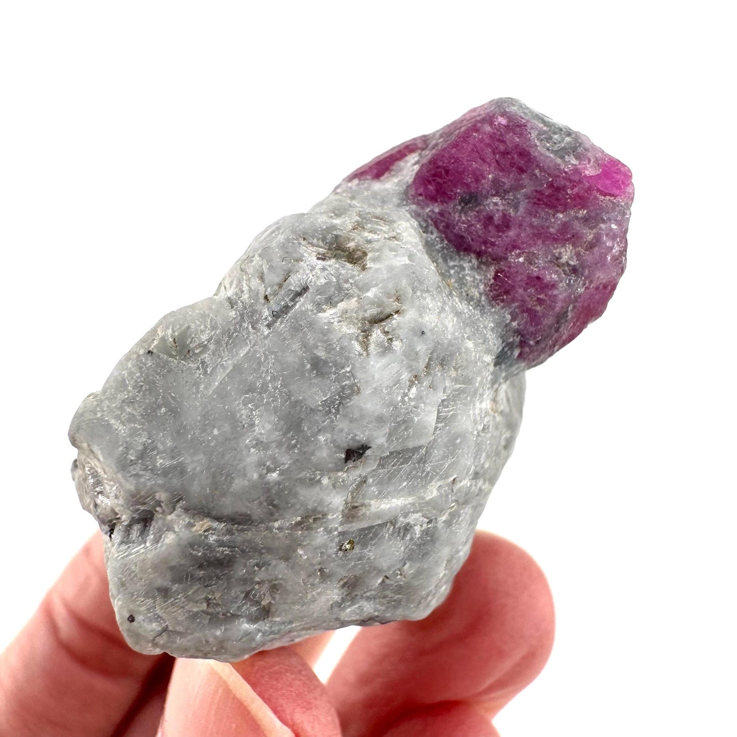 Ruby on Matrix | Natural crystal cluster, UV reactive, raw mineral specimen from Pakistan
