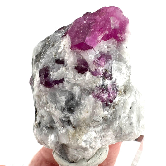 Ruby on Matrix | Natural crystal cluster, UV reactive, raw mineral specimen from Pakistan